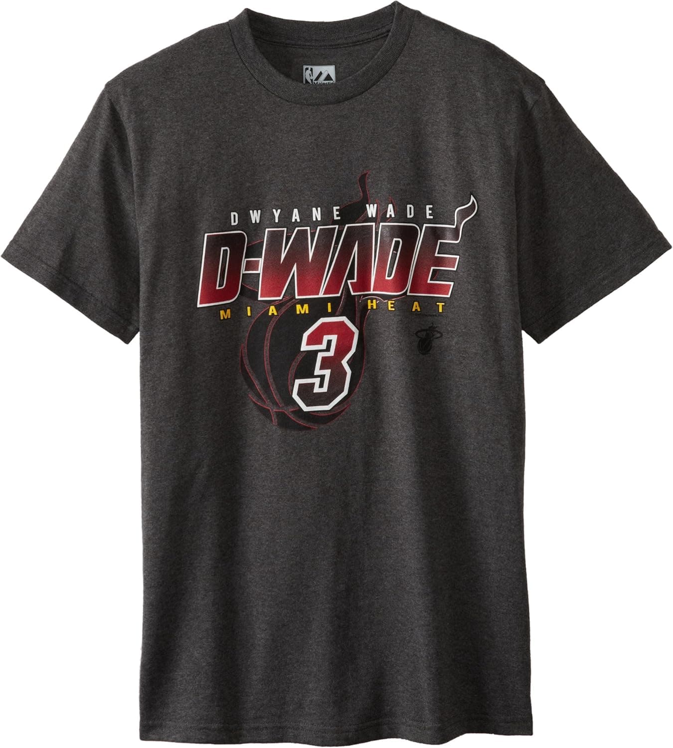 NBA Miami Heat Dwyane Wade Tonal Logo Tee Shirt