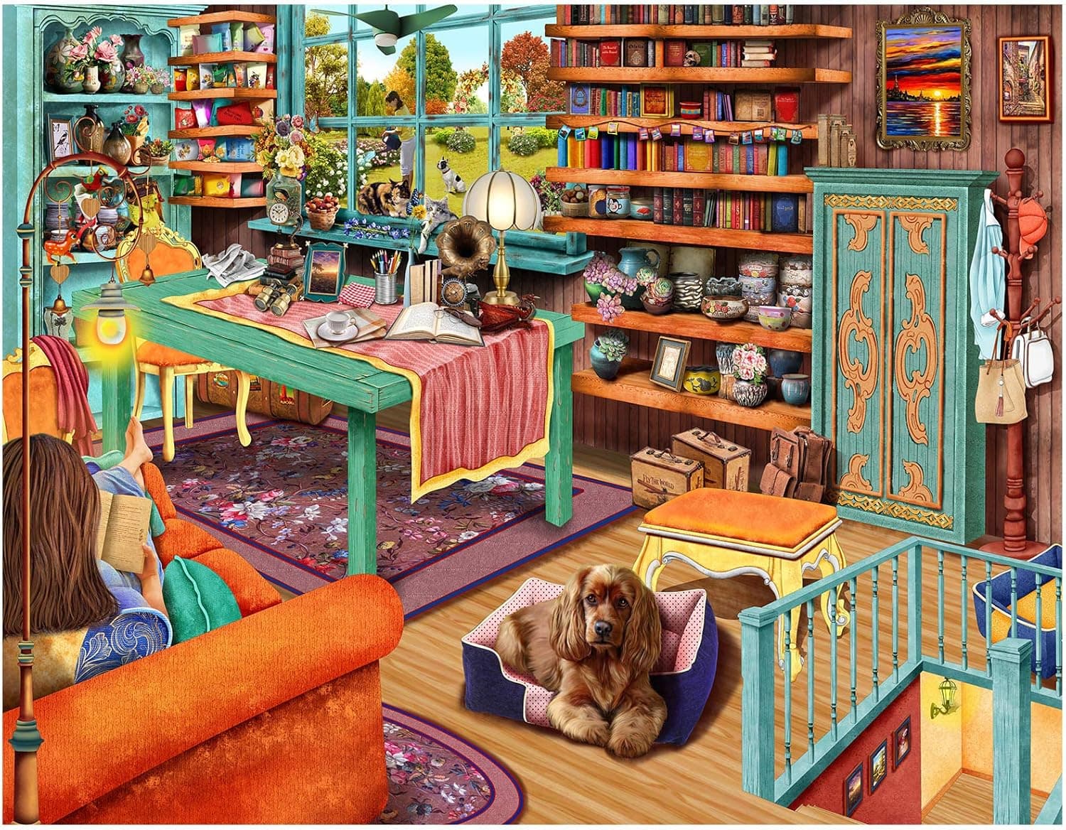 1000 Piece Puzzle for Adults Jigsaw Puzzle 1000 Pieces Puzzle for Adults 1000 Piece Puzzle - Window Cat