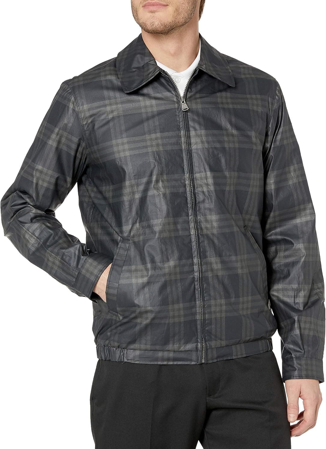 Perry Ellis - Men's Outerwear Men's Lightweight Classic Golf Jacket
