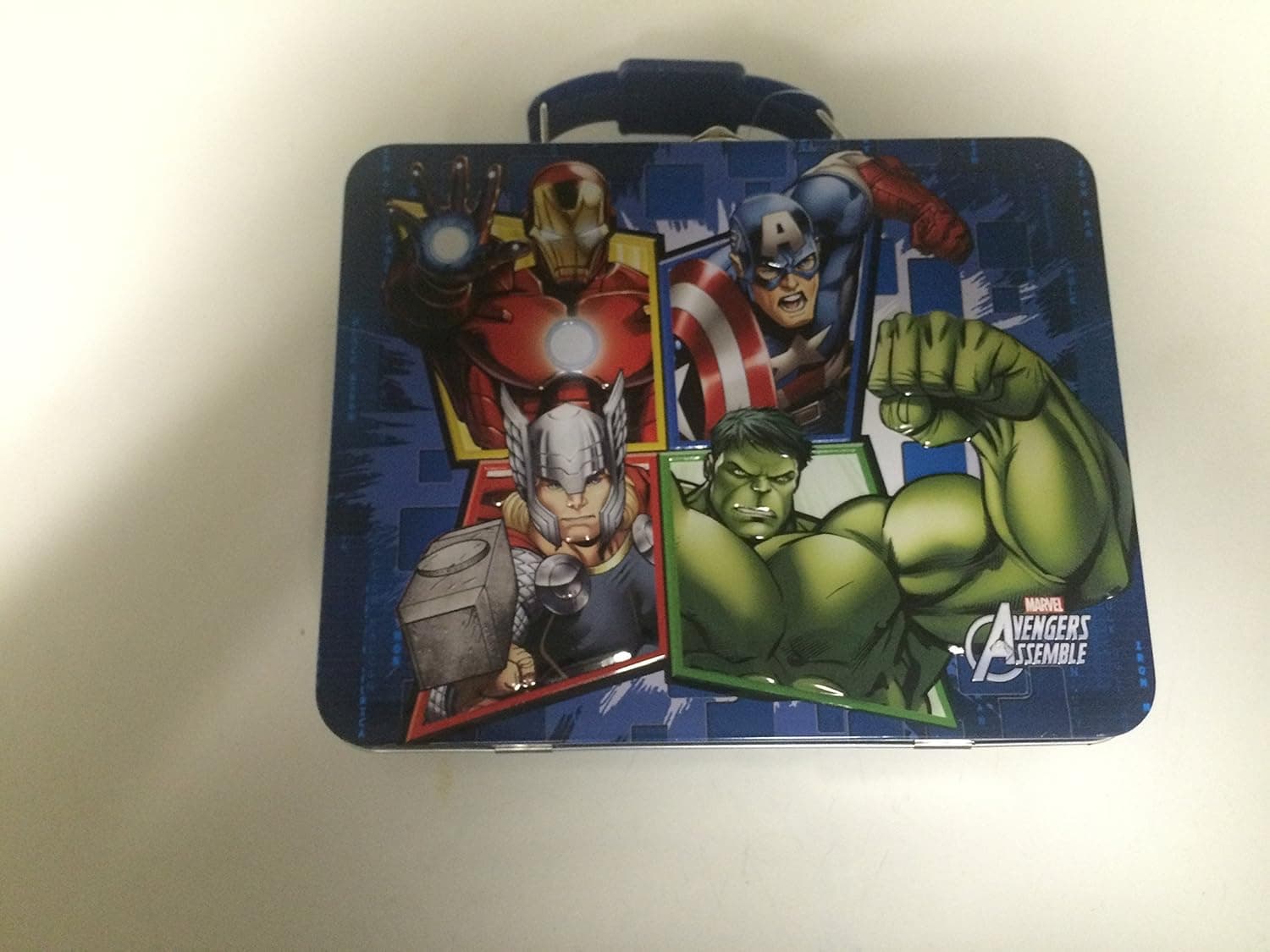 Assorted Colors Avengers Assemble Tin Lunch Box Standard