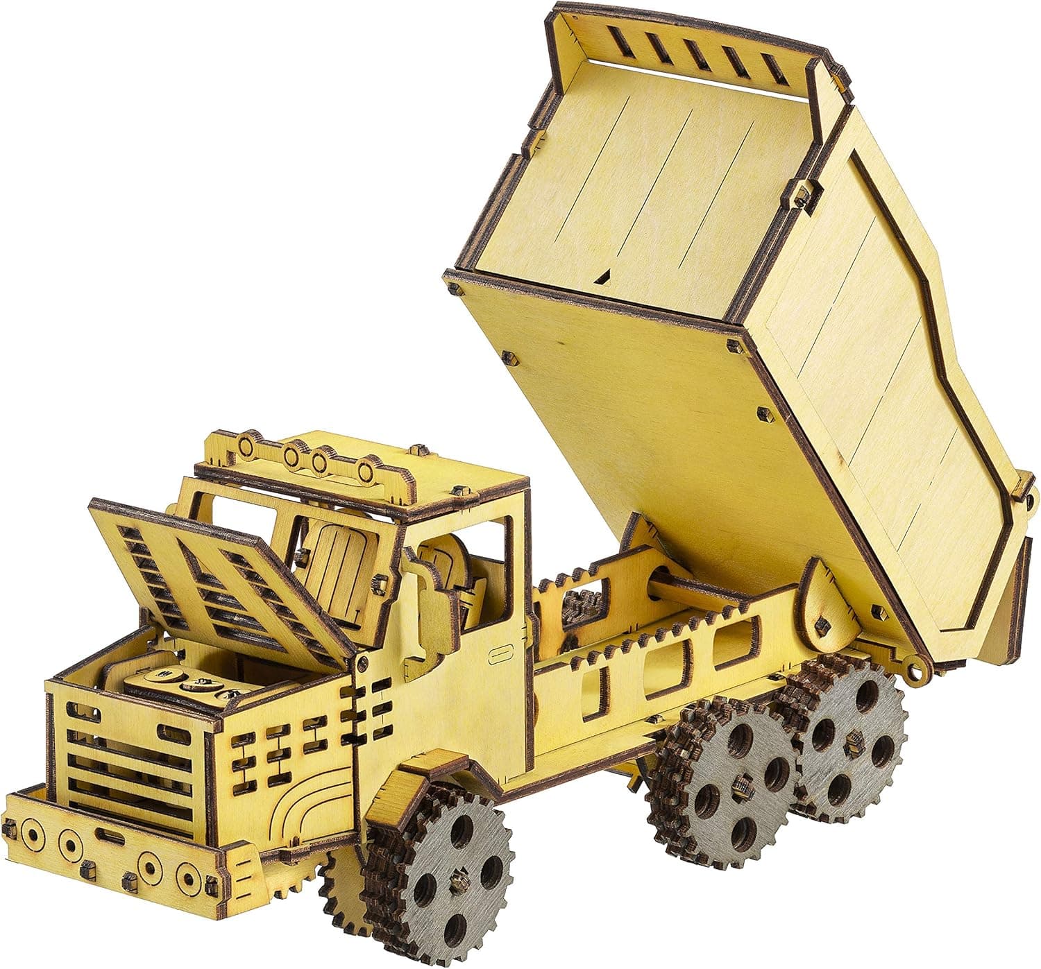 3D Wooden Puzzle Gifts for Teens Wooden Puzzles for Adults Best Mechanical Model Kit Dump Truck