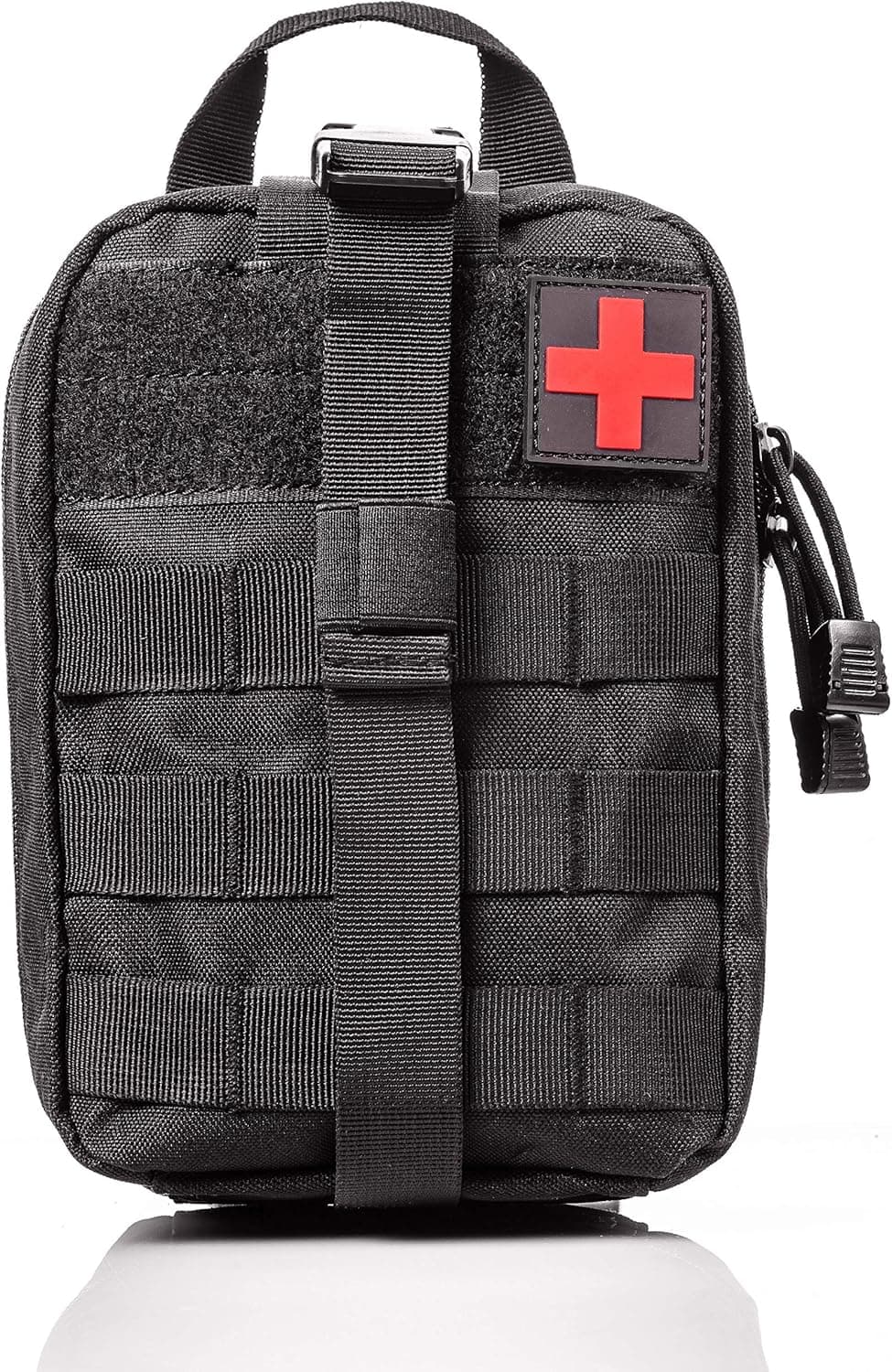 Outry Tactical MOLLE Medical Pouch, EMT First Aid Pouch, Rip-Away IFAK Medical Emergency Utility Pouch, Military Tactical Pouch for Outdoor Activities (Black)