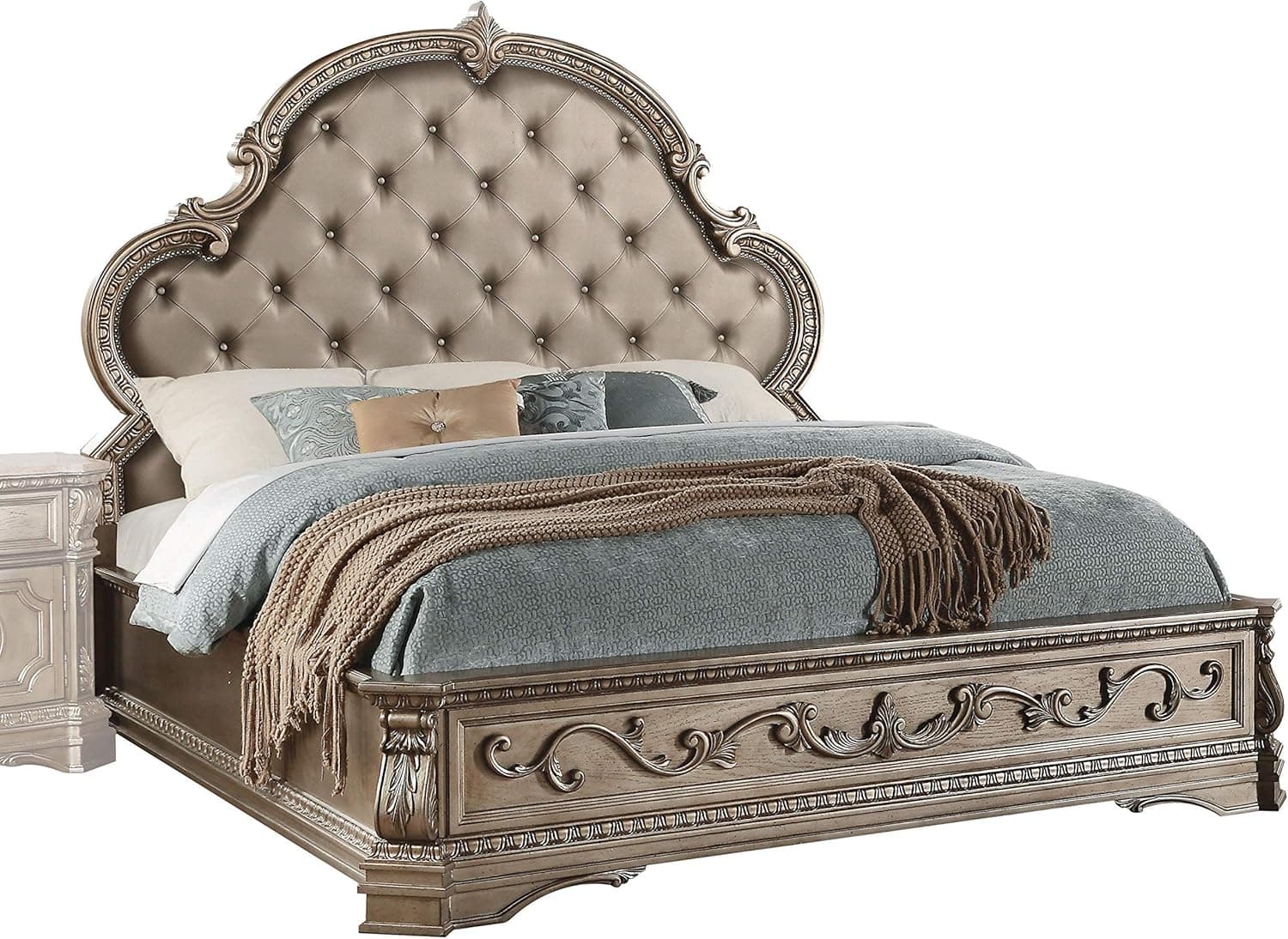 ACME Furniture Northville Platform, Antique Champagne