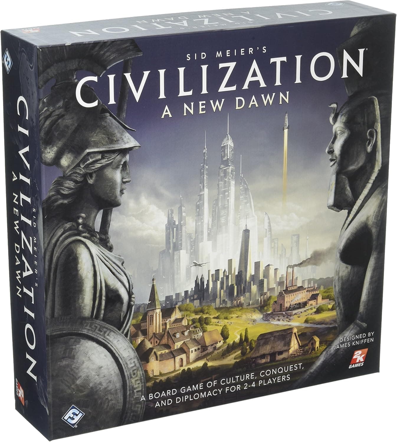 Civilization A New Dawn Board Game | Tactical Strategy Game for Adults and Teens Based on the Hit Video Game Series | Ages 14+ | 2-4 Players | Average Playtime 1-2 Hours | Made by Fantasy Flight Games