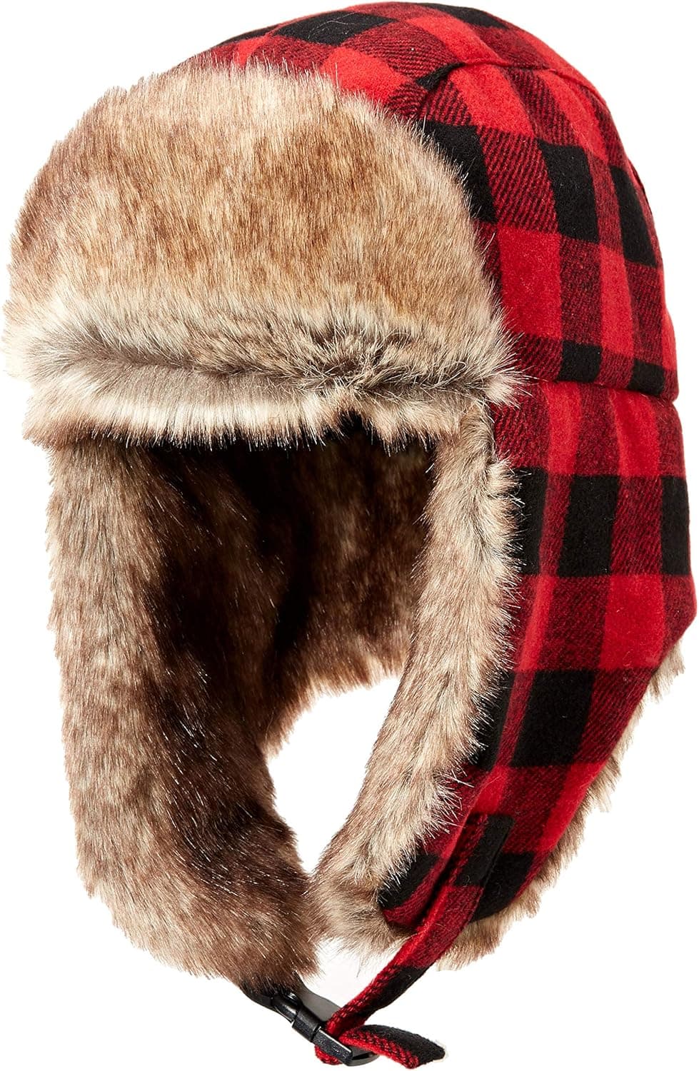 Amazon Essentials Men's Trapper Hat with Faux Fur
