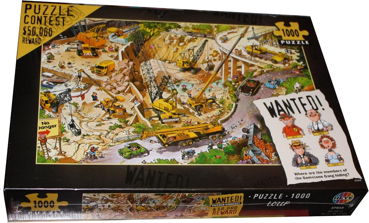 Wanted! 1000 Piece Puzzle Loup, Building Site – Help Find Members of the Notorious Gemstone Gang