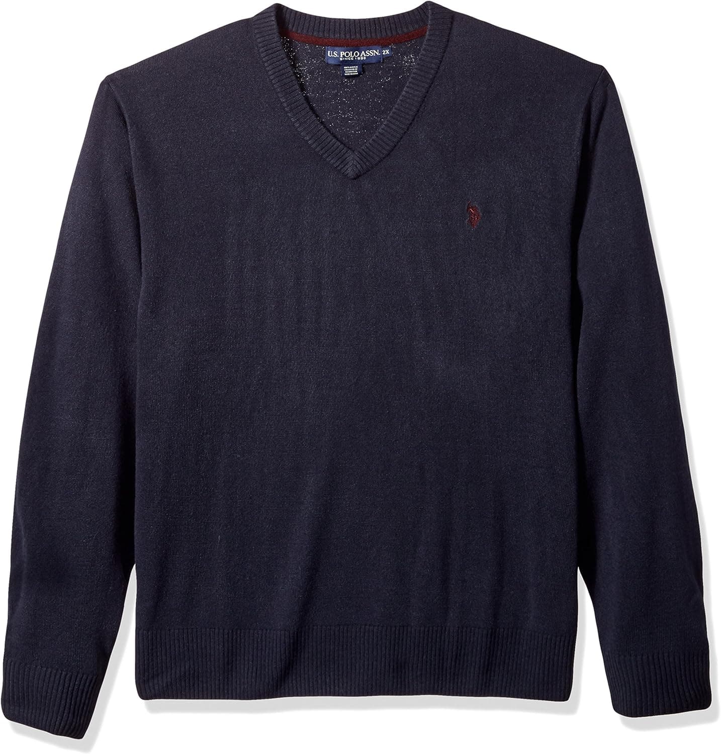 U.S. Polo Assn. Men's Solid V-Neck Sweater