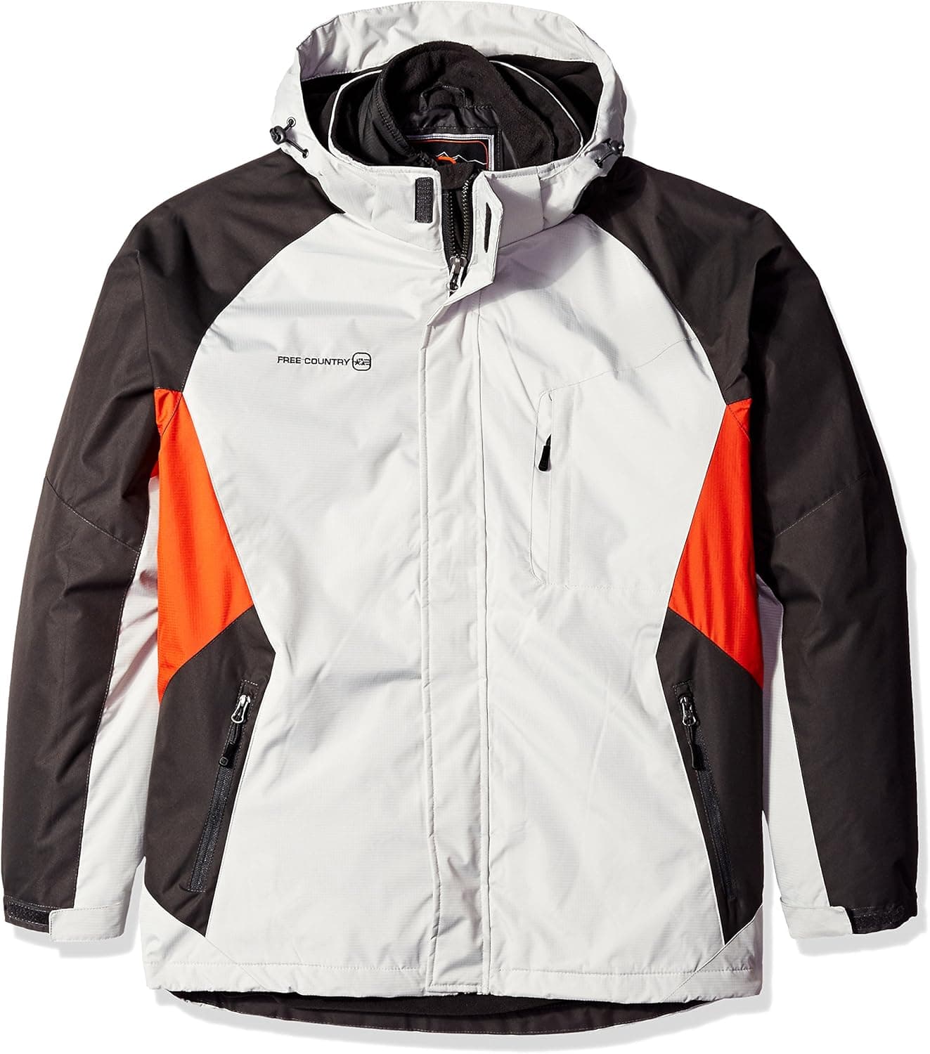 Free Country Men's Big and Tall Big & Tall Multi Rip Stop Cubic Dobby Systems Coat