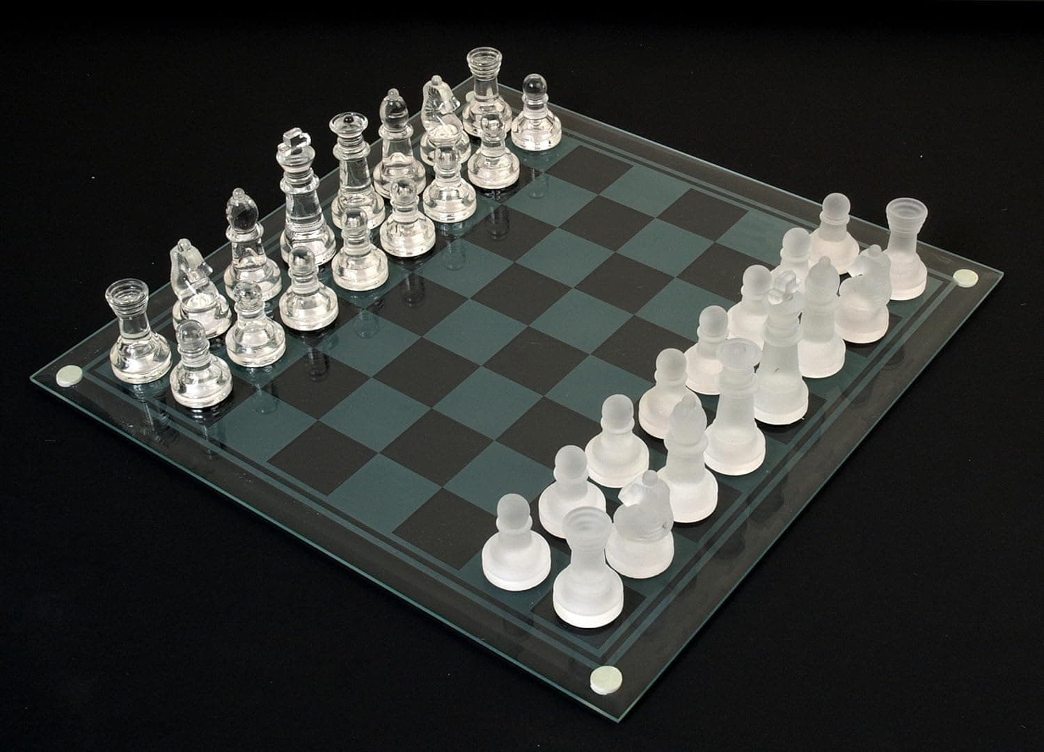 Etched Glass Chess Set