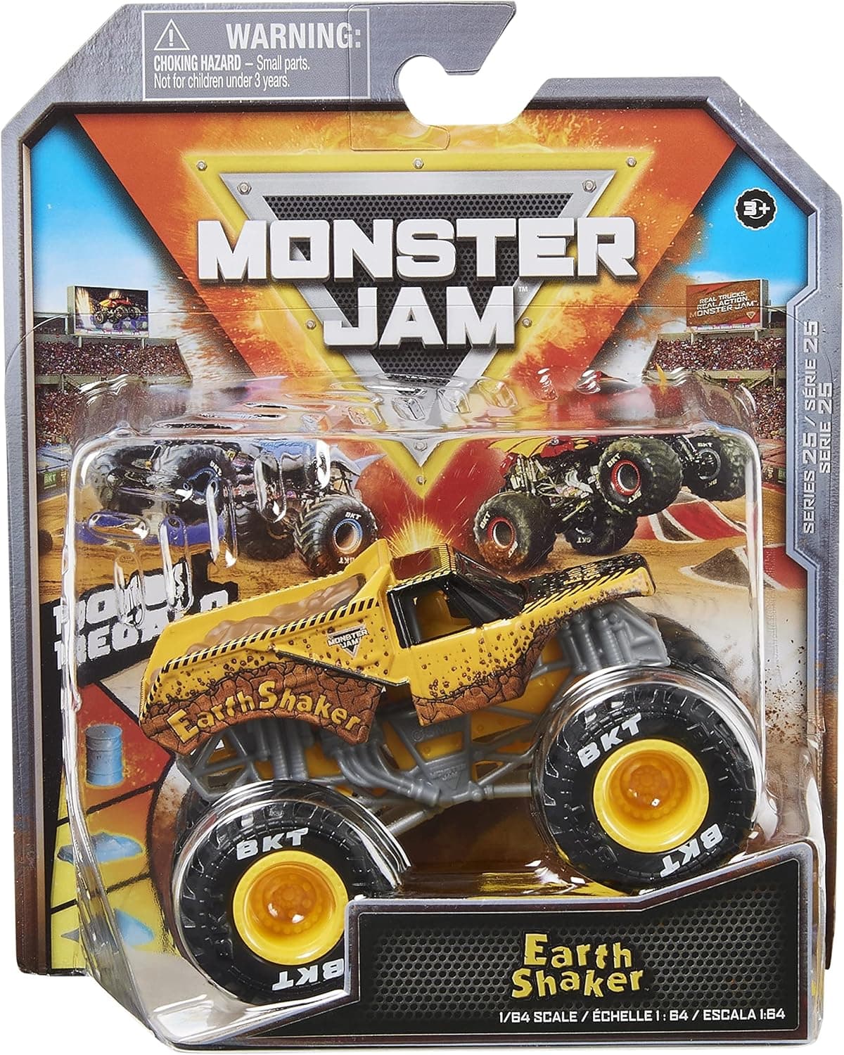 Monster Jam 2022 Spin Master 1:64 Diecast Truck with Bonus Accessory: Legacy Trucks Earth Shaker