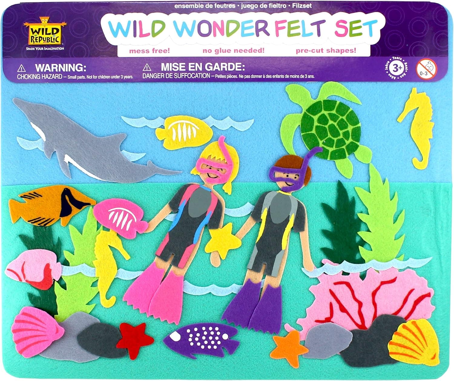 Felt Kit Aquatic Sea Animals and SCUBA Divers