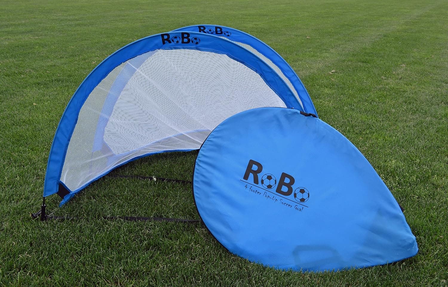 Robo 4 Footer Portable Training Soccer Goal Set (Two Goals & Bag)