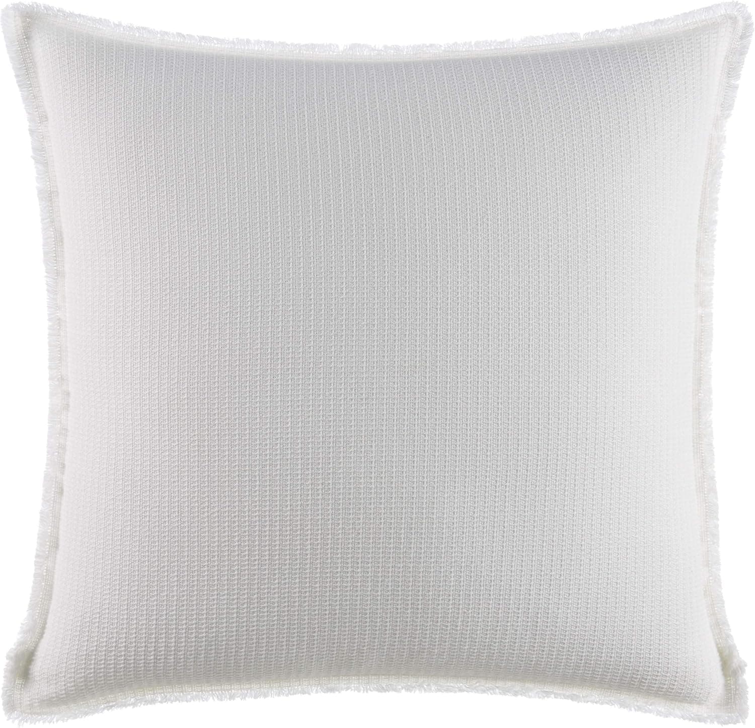 Izi Washed Textured Throw Pillow, 20 x 20, White