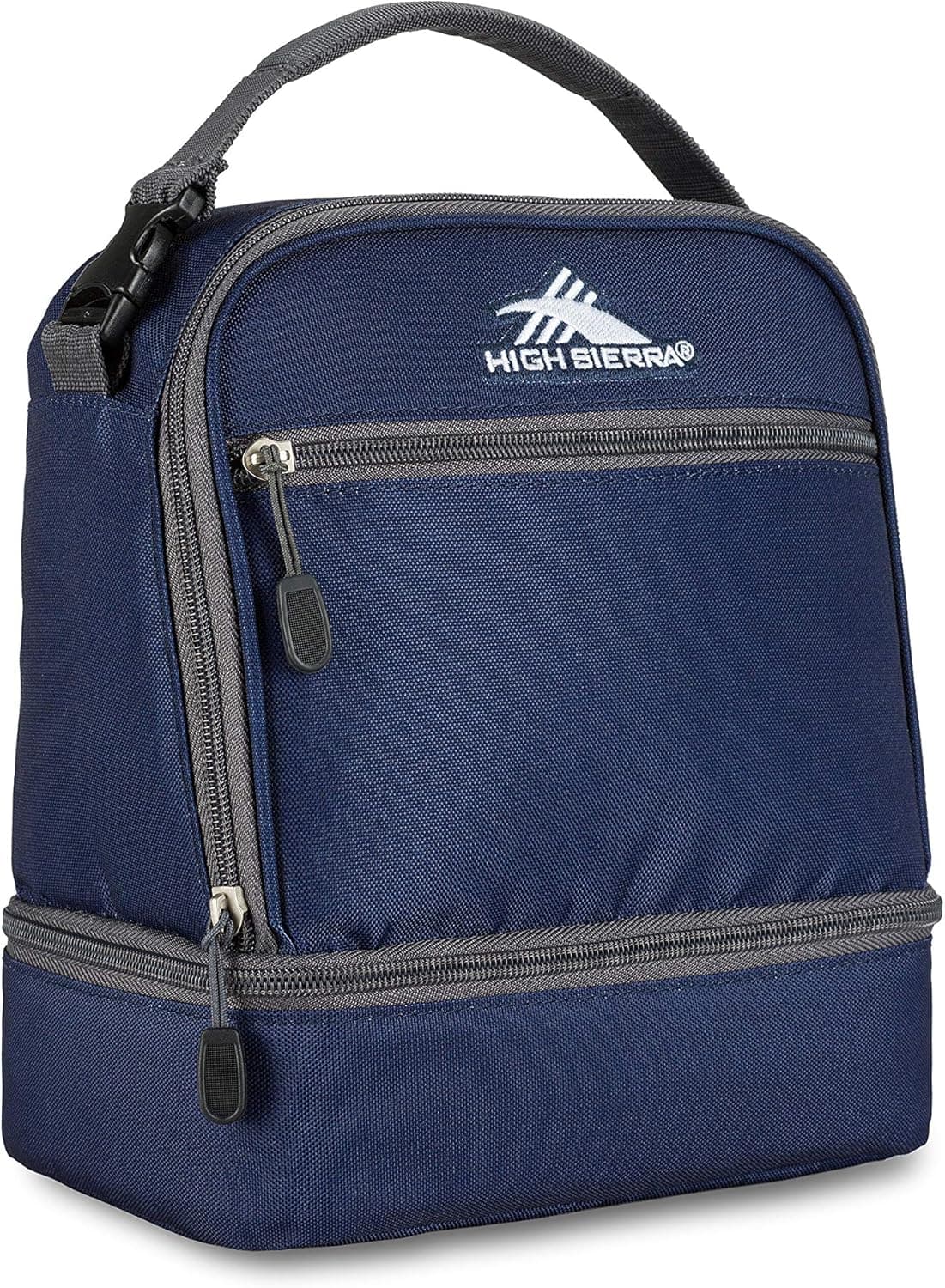 High Sierra Stacked Compartment Lunch Bag, True Navy/Mercury, One Size
