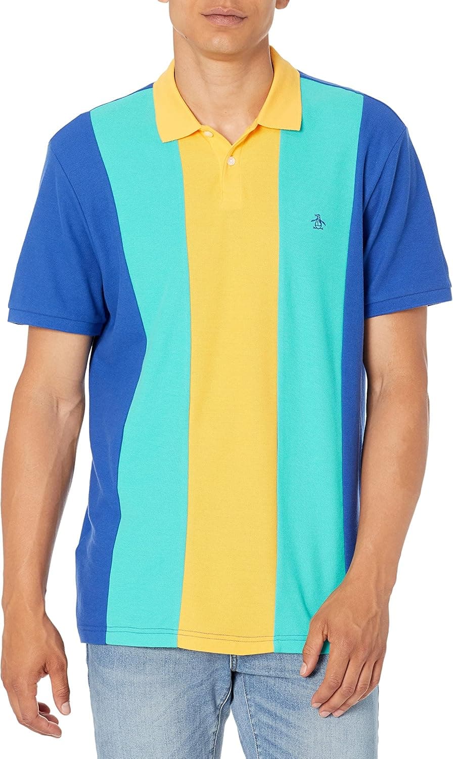 Original Penguin Men's Short Sleeve Colorblock Polo
