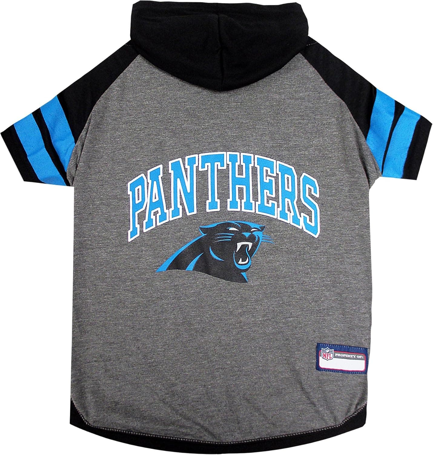Pets First Carolina Panthers Hoodie for Dogs & Cats. NFL Football Licensed Dog Hoody Tee Shirt, Small. Sports Hoody T-Shirt for Pets. Licensed Sporty Dog Shirt (CAR-4044-SM)