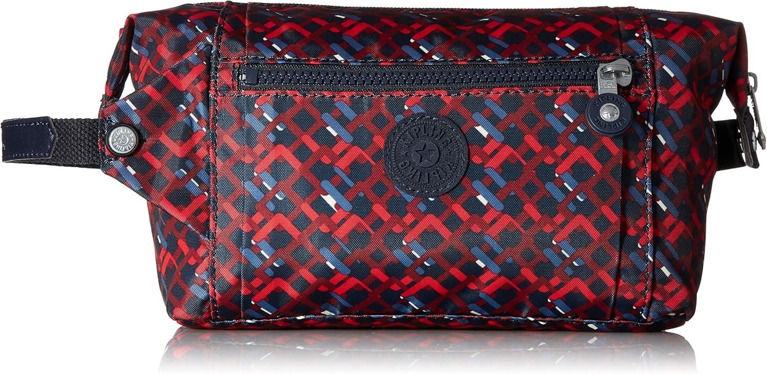 Kipling Women's Aiden Printed Toiletry Bag, Groovy Lines, One Size
