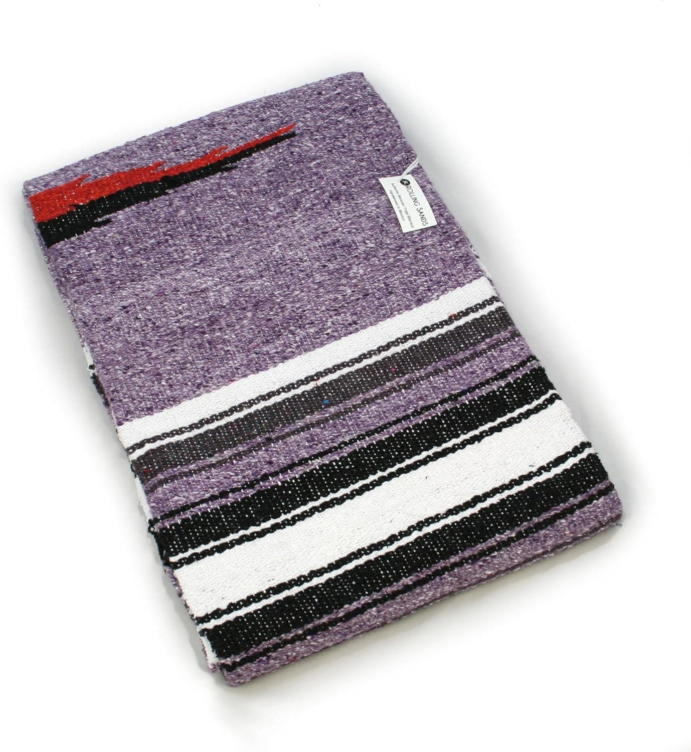 Hand Woven Diamond Mexican Yoga Blankets Lavender