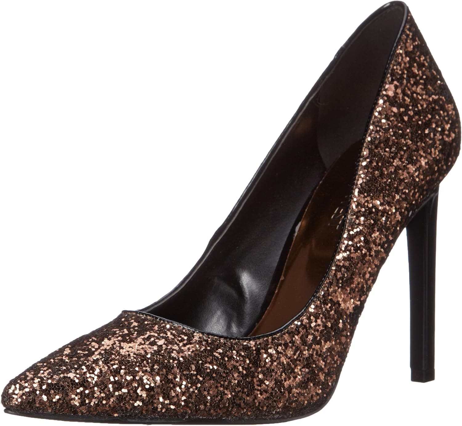 Nine West Women's Tatiana Synthetic Dress Pump, Bronze Glitter, 8 M US