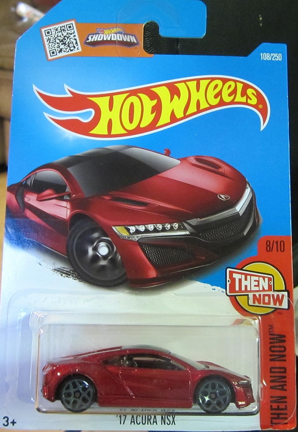 Hot Wheels 2016 Then and Now '17 Acura NSX 108/250, Maroon