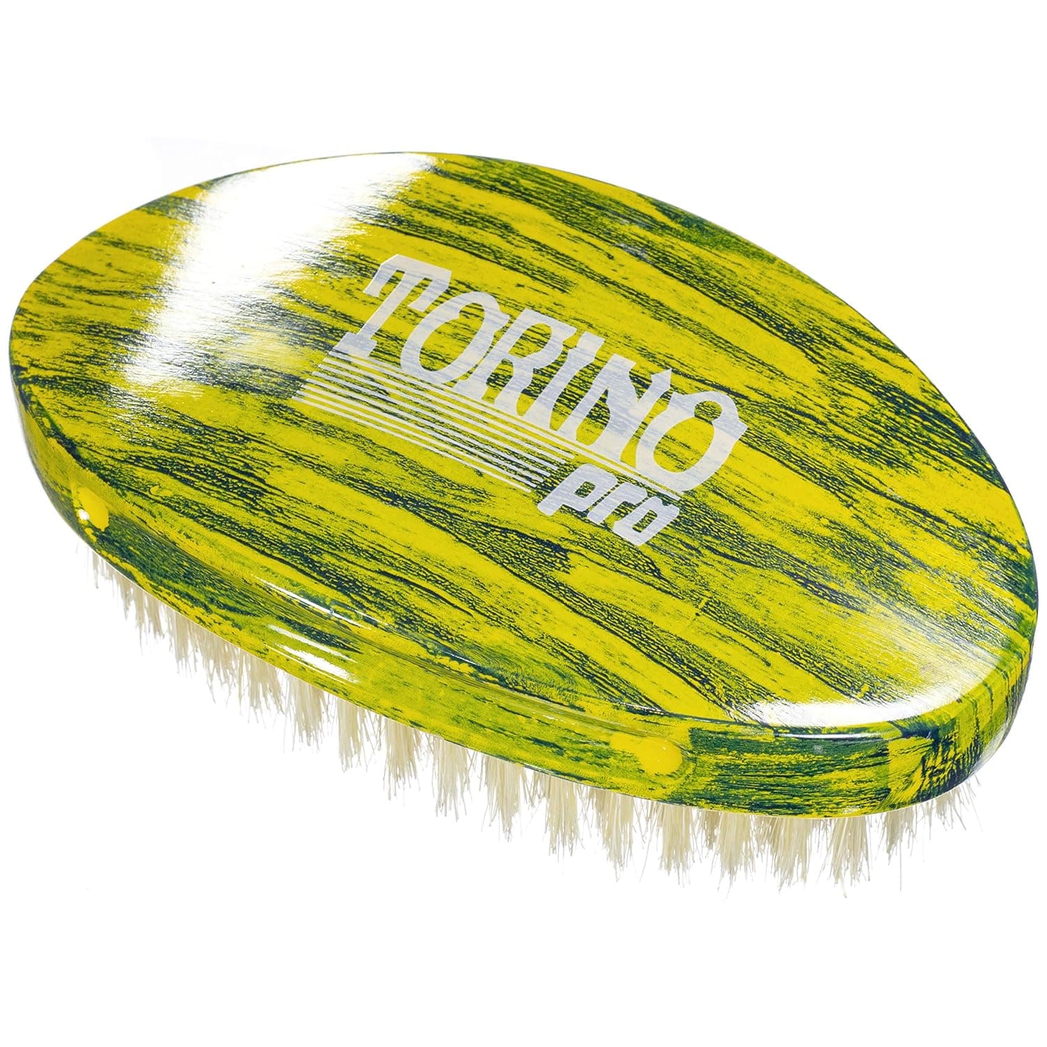 Torino Pro Wave Brushes By Brush King #49- Medium Palm Curve Brush- Great for laying and polishing your 360 waves- 100% boar bristles