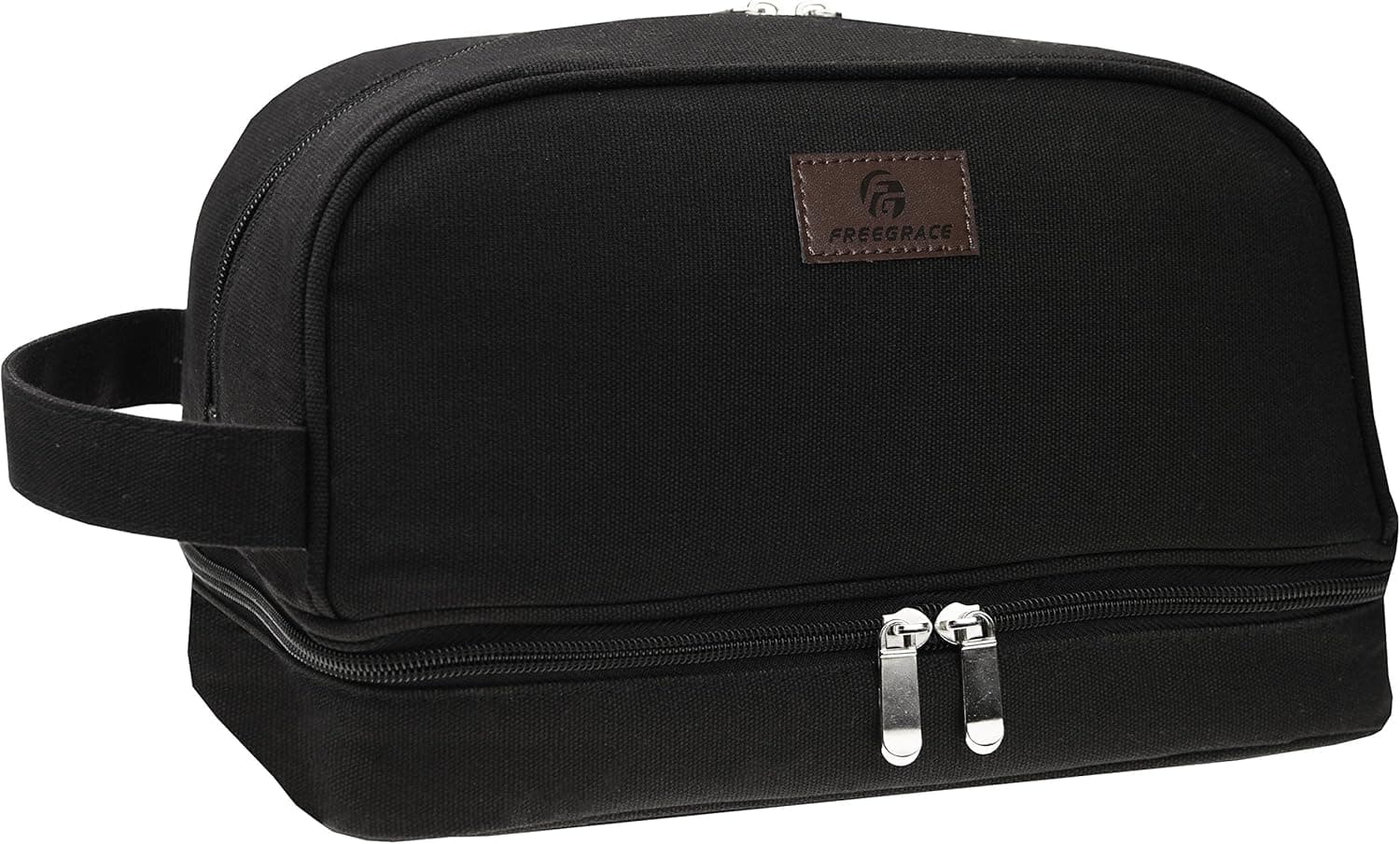 Canvas Toiletry Bag - Large Dopp Kit For Men & Women - The Perfect Travel Essentials Organizer – Ideal For Cosmetics, Shaving Sets