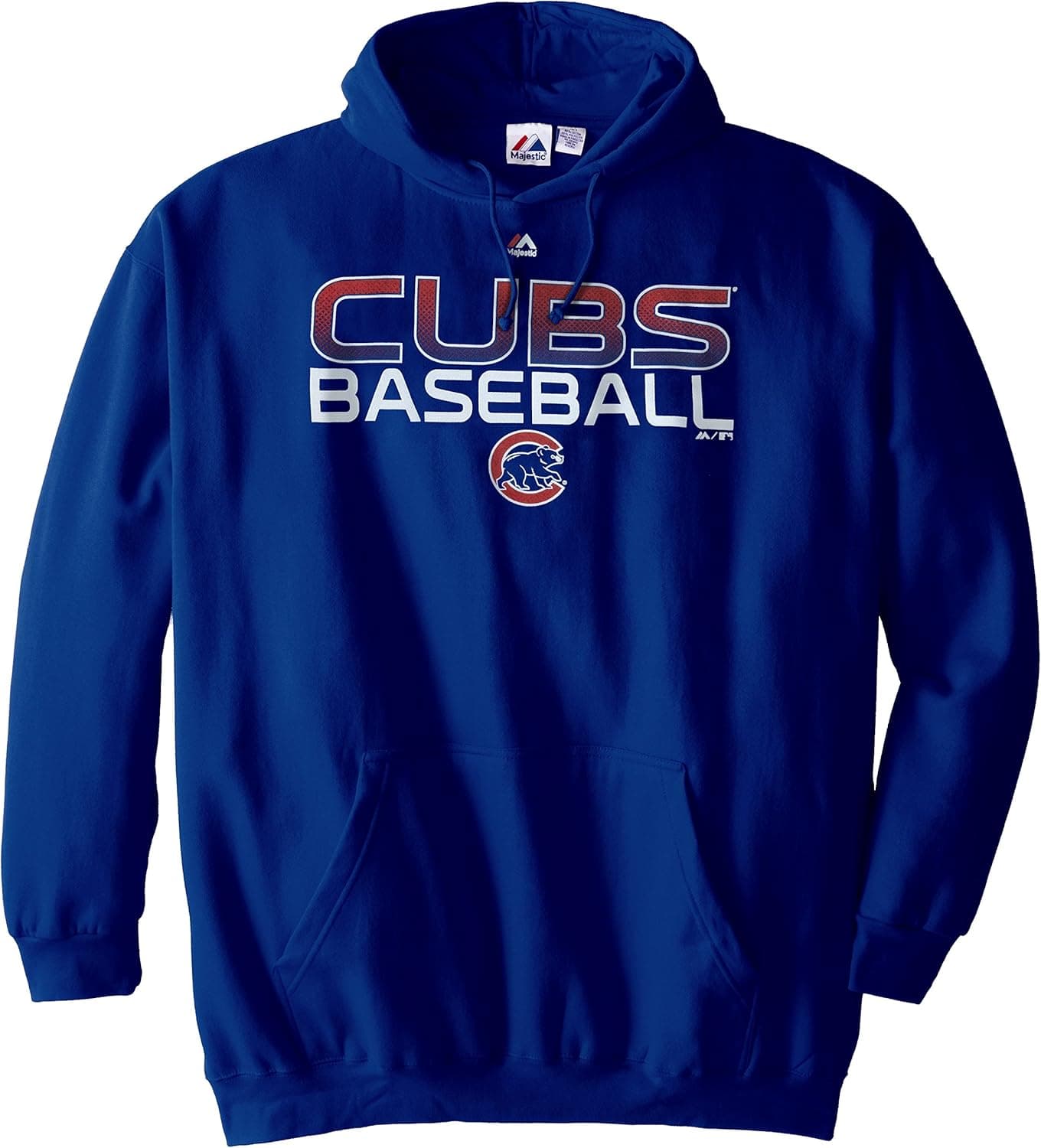 MLB Majestic Men's Big and Tall Screen Printed Hoodie