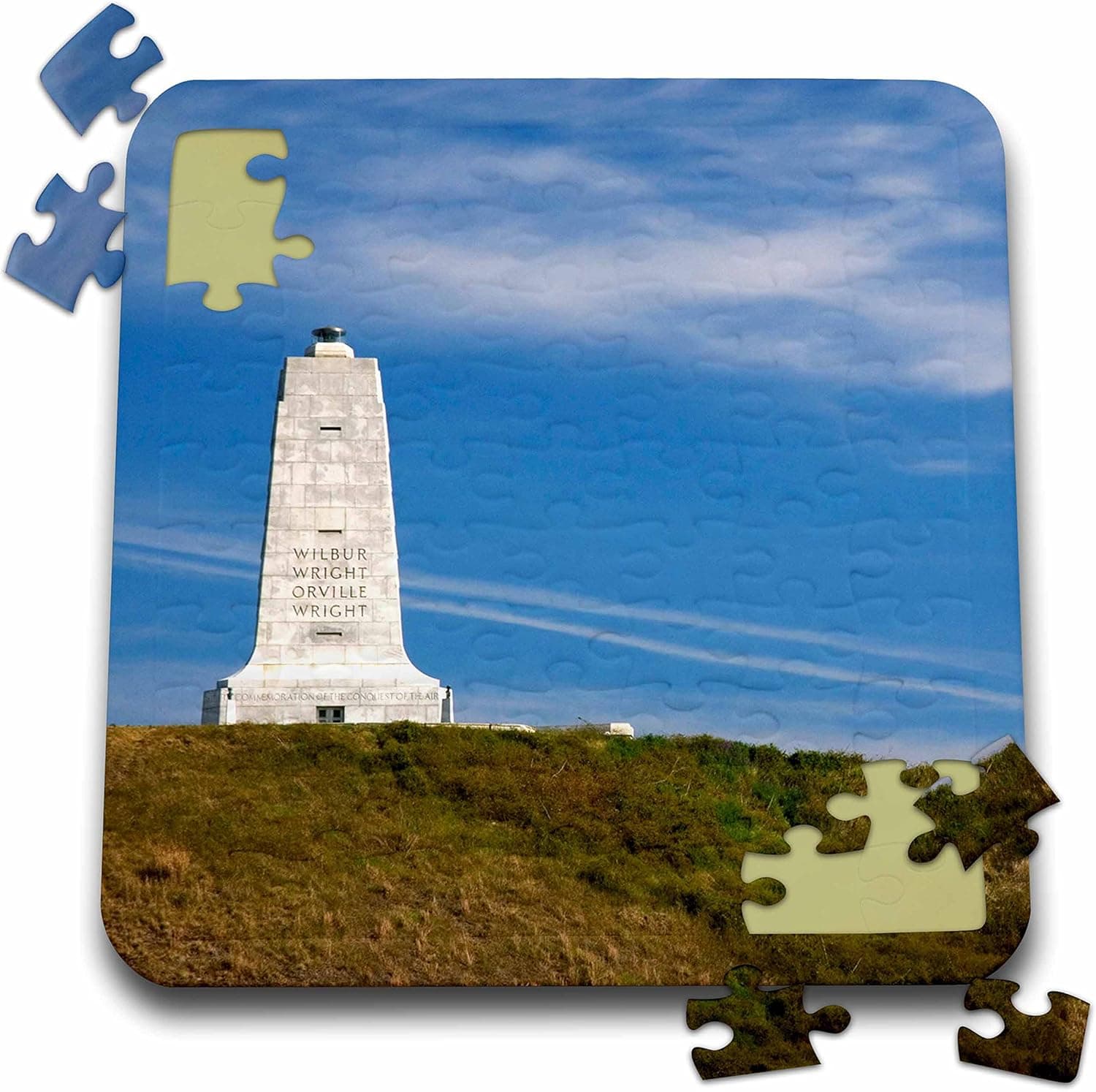 3dRose Wright Brothers National Monument North Carolina - US34 DFR0012 - David R. Frazier - Puzzle, 10 by 10-inch (pzl_93242_2)