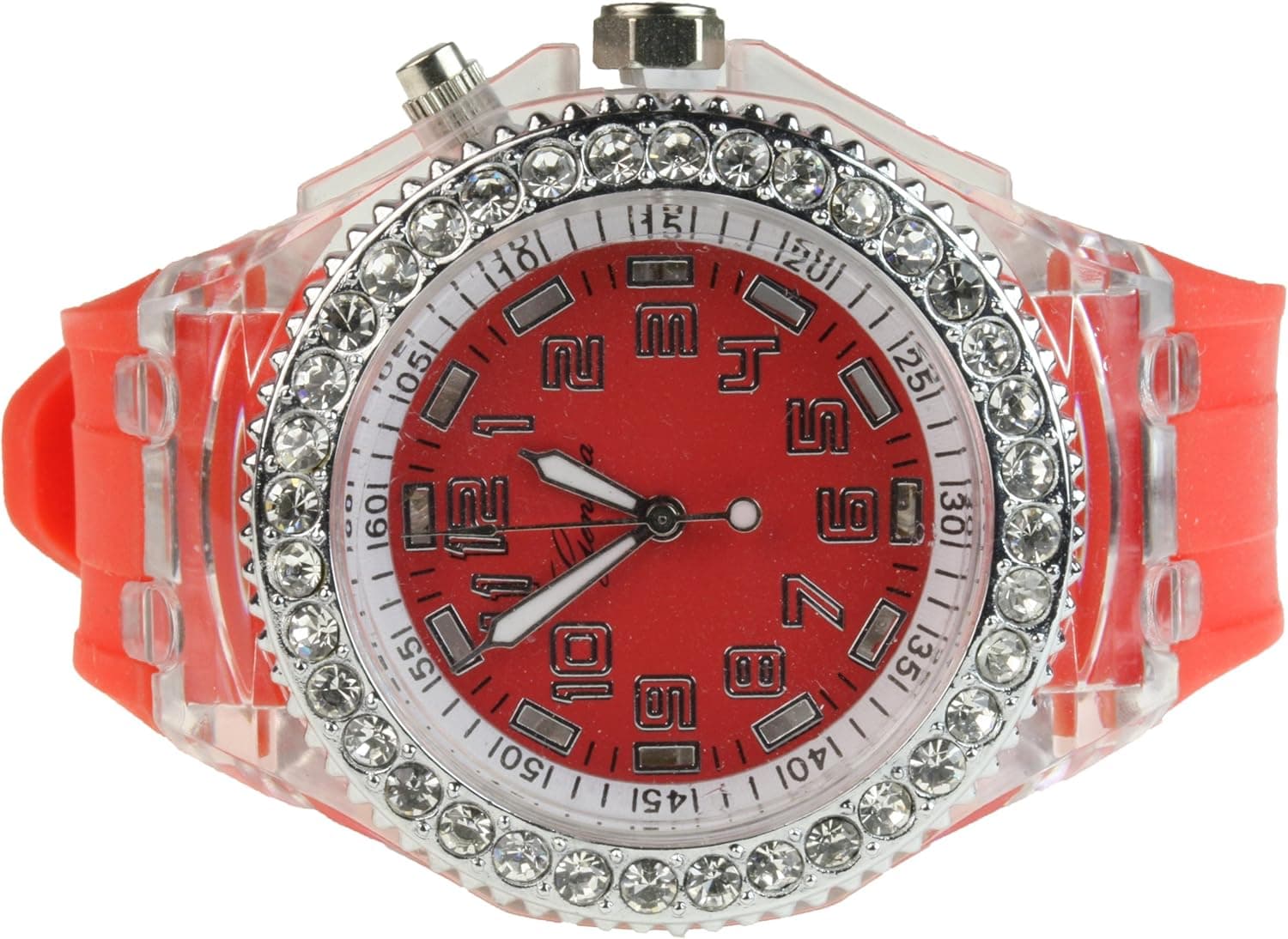 Red Orange Light Up Silicone Watches