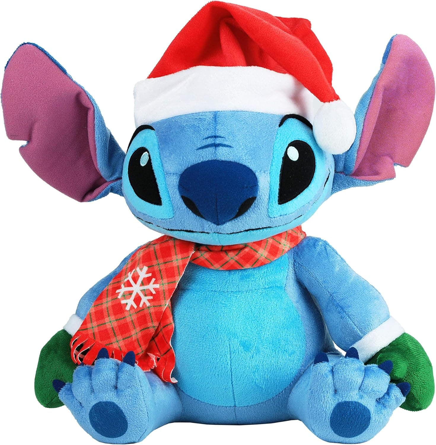 Disney Holiday 11-inch Large Plush Stitch in Scarf, by Just Play