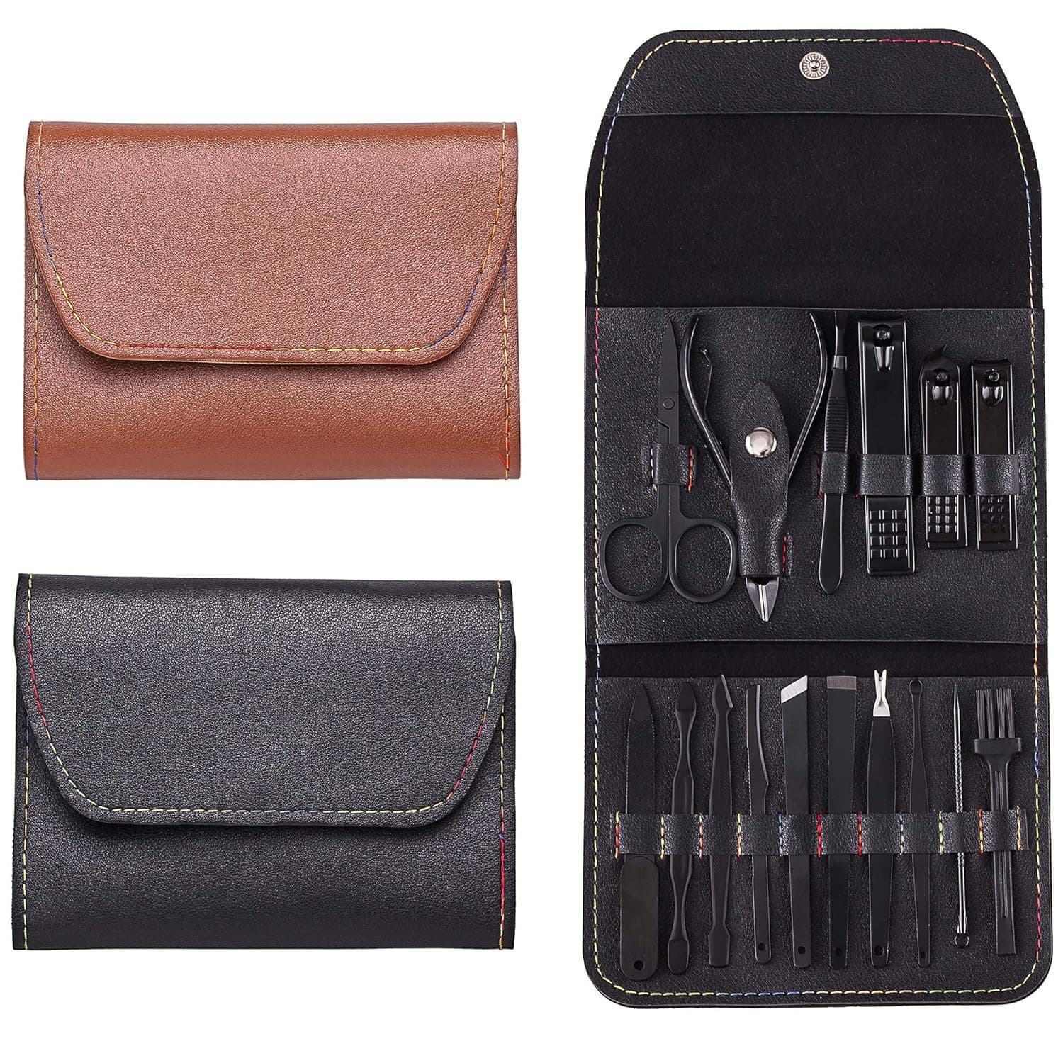 Nail Clippers 16 In 1 Manicure Kit Pedicure Tools with Toenail Clippers and Fingernail Clippers Professional Nail Kit for Pedicure & Manicure