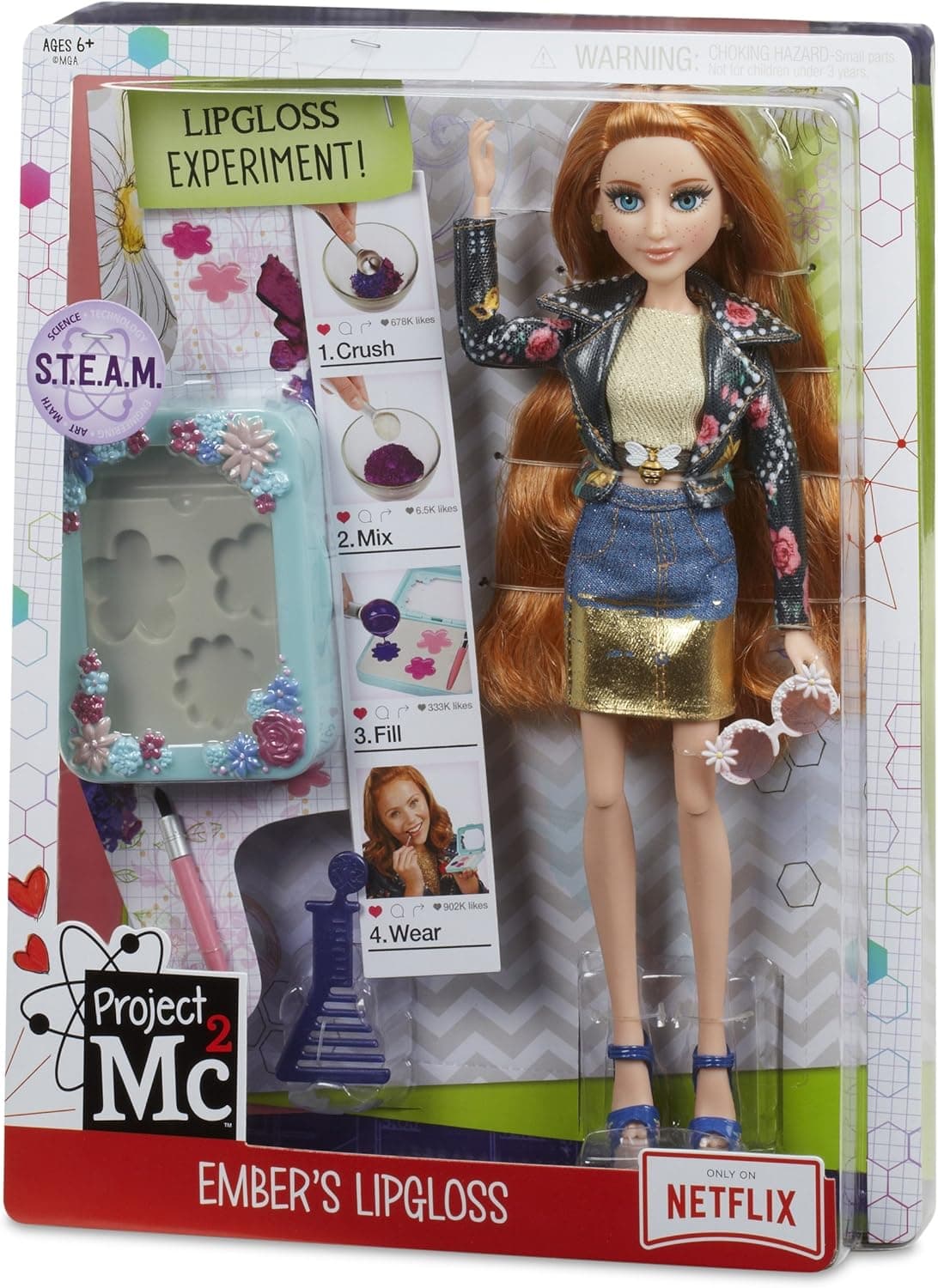 Project Mc2 Experiments with Doll-Ember's Lip Gloss Child's Toy