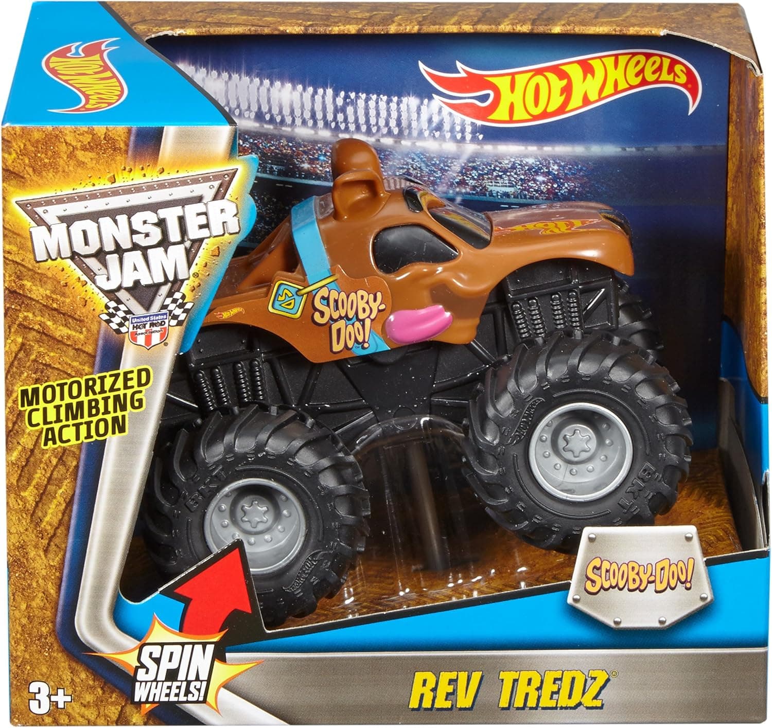 Hot Wheels Monster Jam Rev Tredz Scooby Vehicle (1:43 Scale)