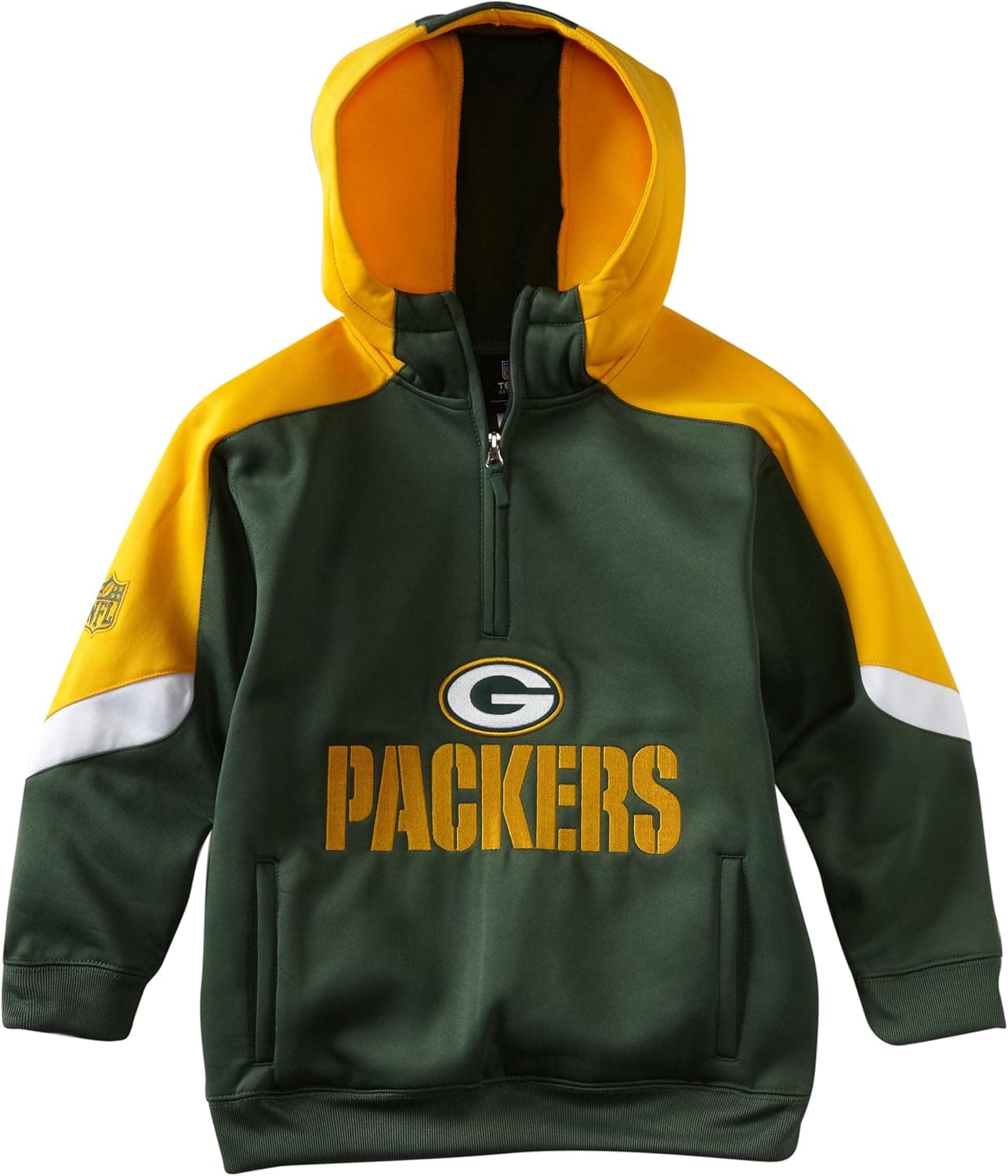 NFL Green Bay Packers 8-20 Youth Kick Off Performance Fleece Hoodie