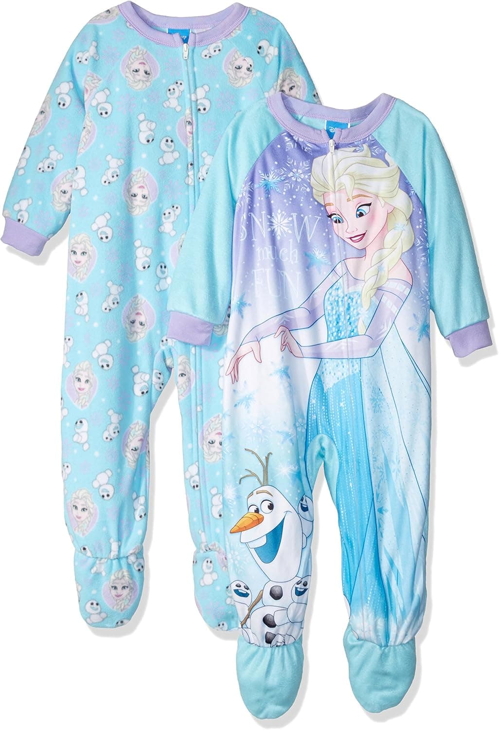 Disney Girls' Frozen Elsa 2-Pack Blanket Sleeper