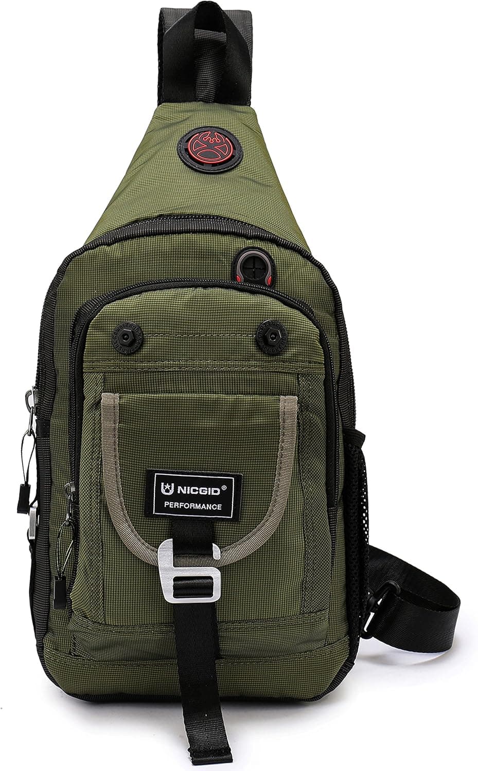NICGID Sling Bag Chest Shoulder Backpack Crossbody Bags for iPad Tablet Outdoor Hiking Men Women