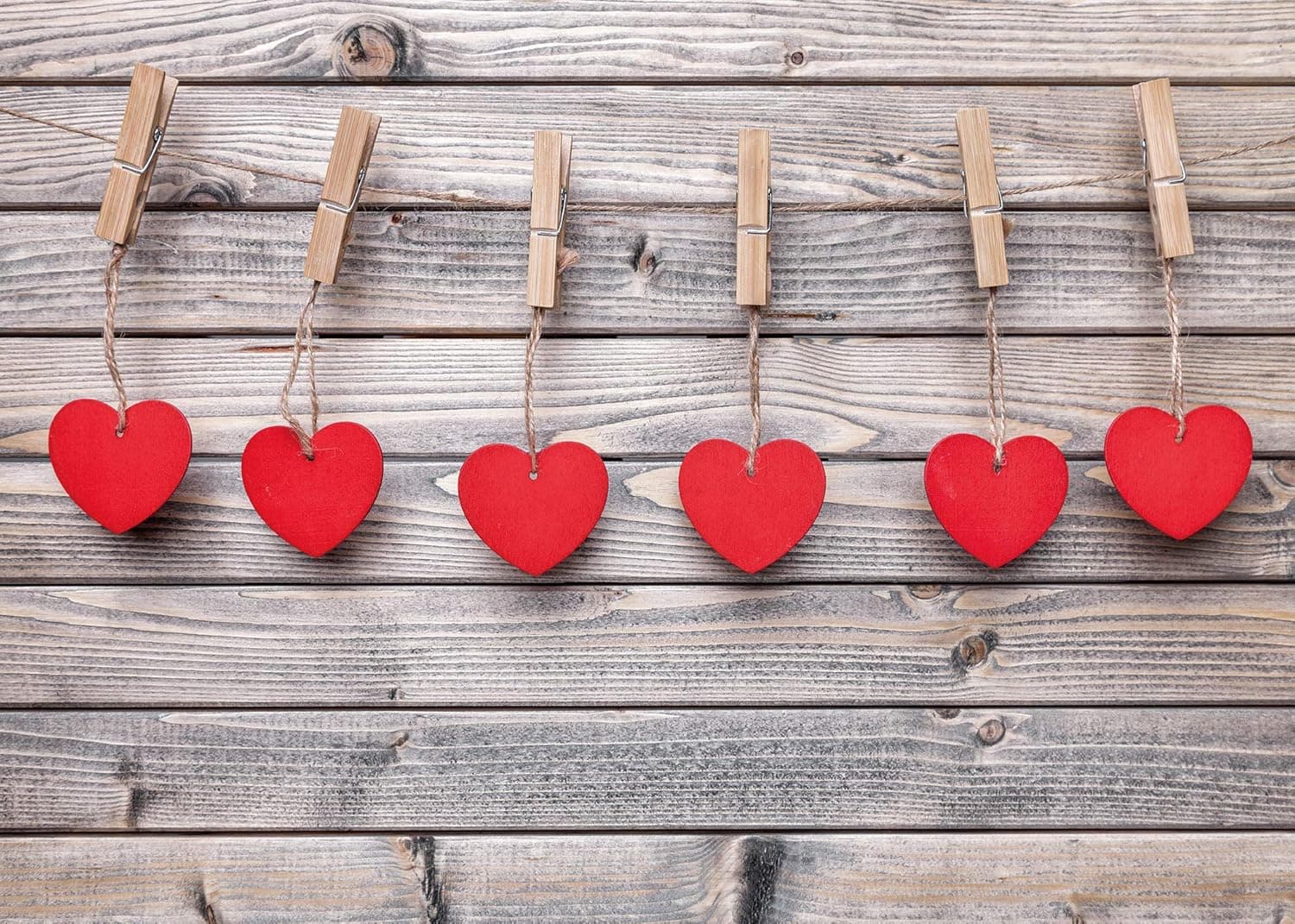 Botong Love Heart Photo Backdrops Studio Props Valentine's Day Photography Background Wood Wall Vinyl 7X5FT Botong-qr128-7X5