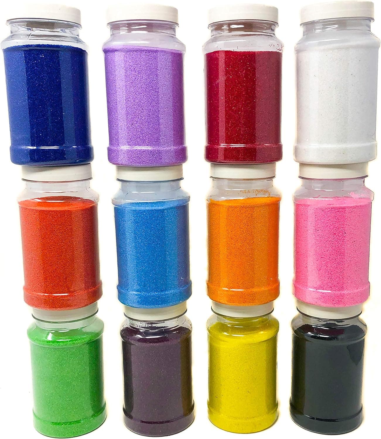 [16.5 Pound] Colorful Craft Sand / Decorative Sand Assortment of 12 Colors