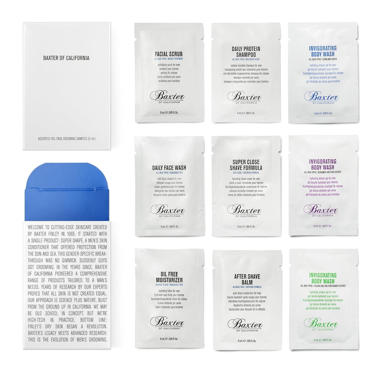 Baxter of California Grooming Samples Assorted