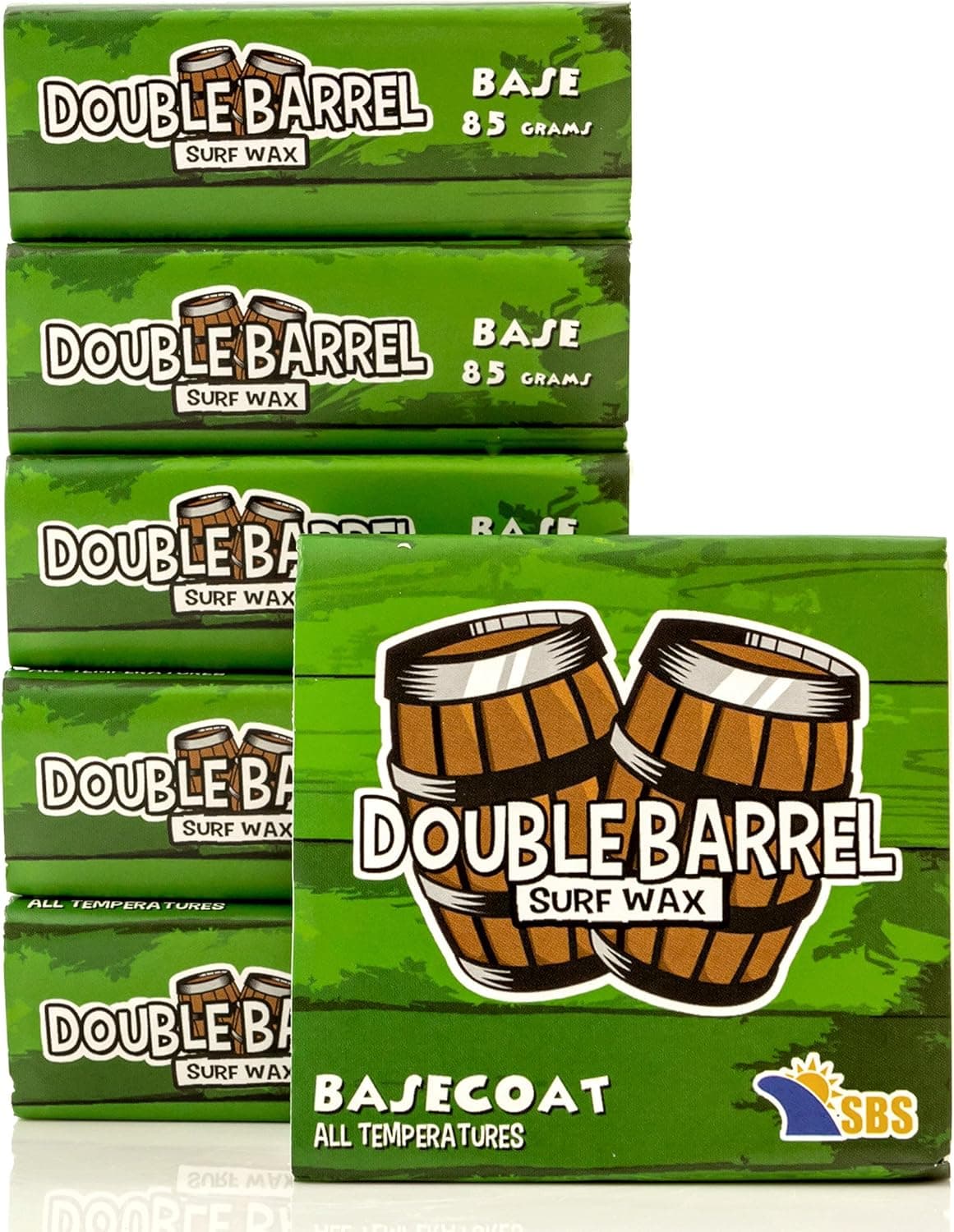 Double Barrel Surf Wax - Base Coat - 6 Pack