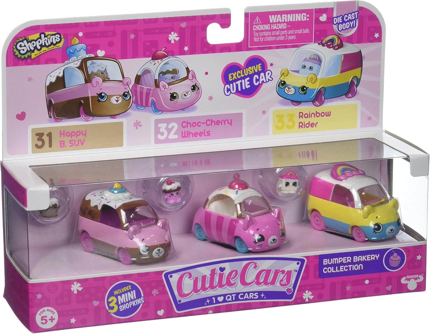 Shopkins Cutie Car Spk Season 1 Bumper Bakery 3 Pack