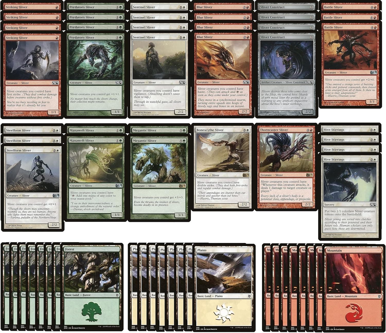 Sliver Deck - Modern Legal - Custom Built - Magic The Gathering - MTG - 60 Card