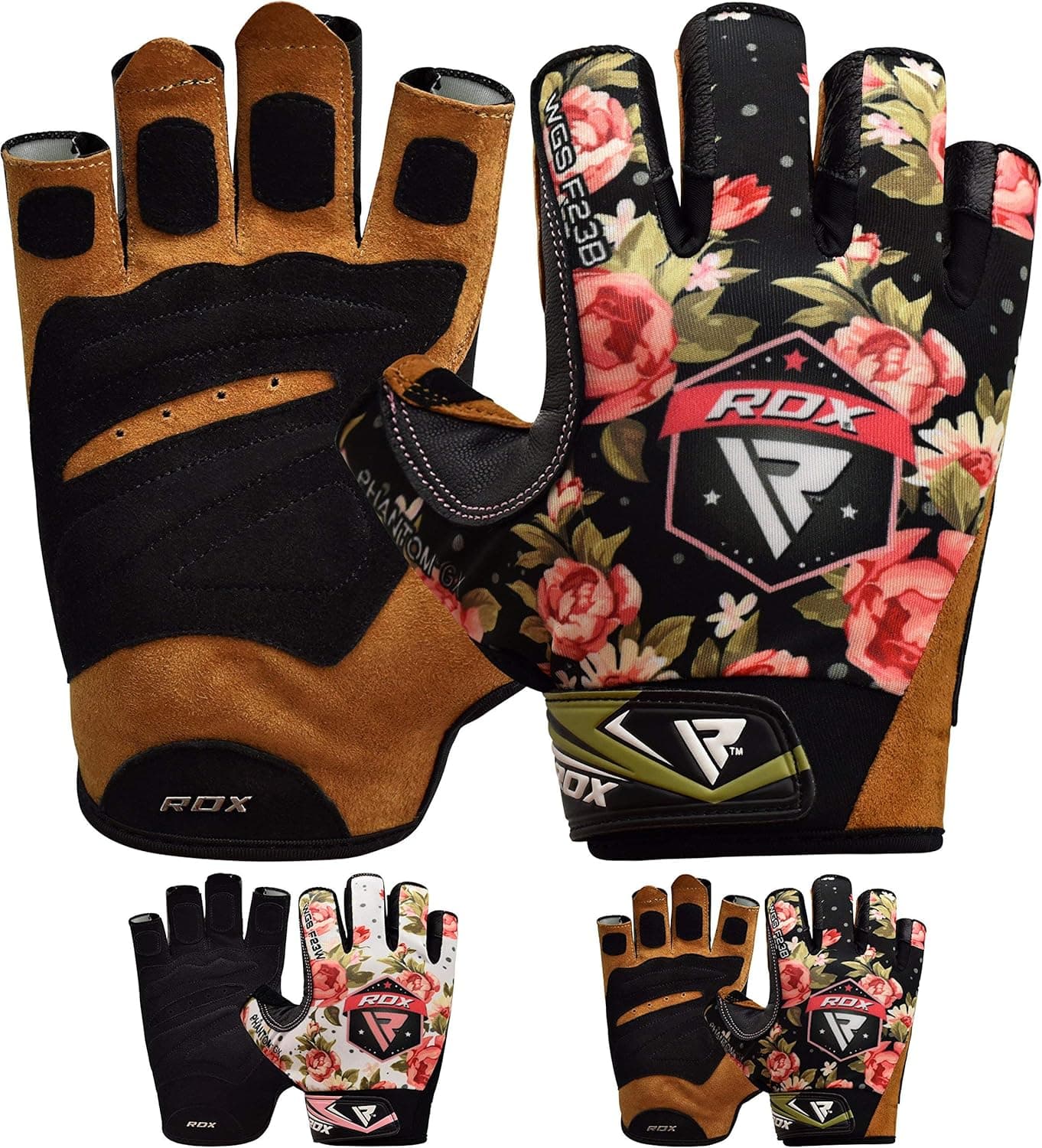 RDX Women Weight Lifting Gloves for Gym Workout - Breathable with Anti Slip Palm Protection - Ladies Glove for Fitness, Bodybuilding, Powerlifting, Cycling & Exercise