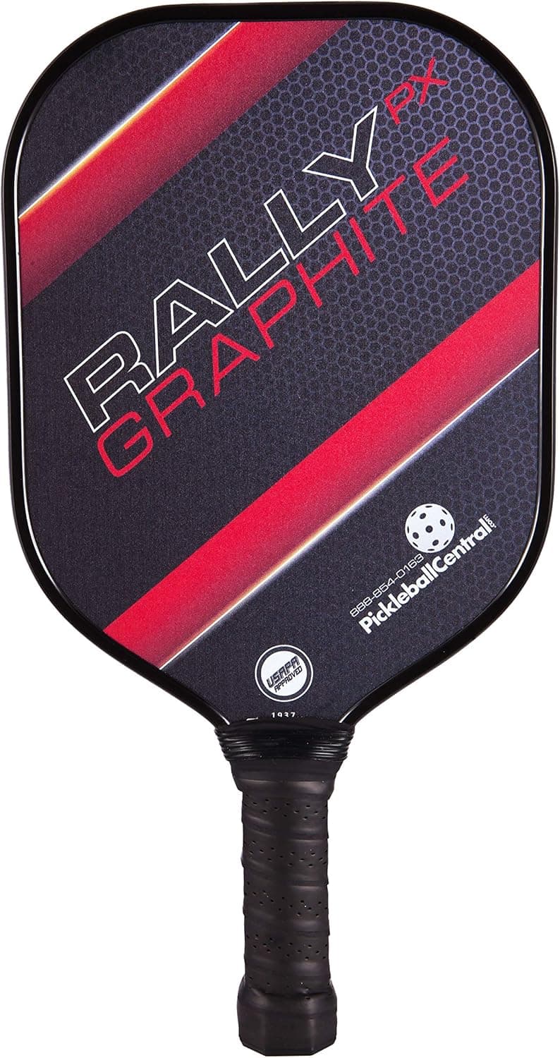 Pickleball Paddle – Rally Graphite Pickleball Paddle | Composite Honeycomb Core, Graphite Carbon Fiber Face | Lightweight | Pickleball Sets, Pickleballs, Paddle Covers Available | USAPA Approved