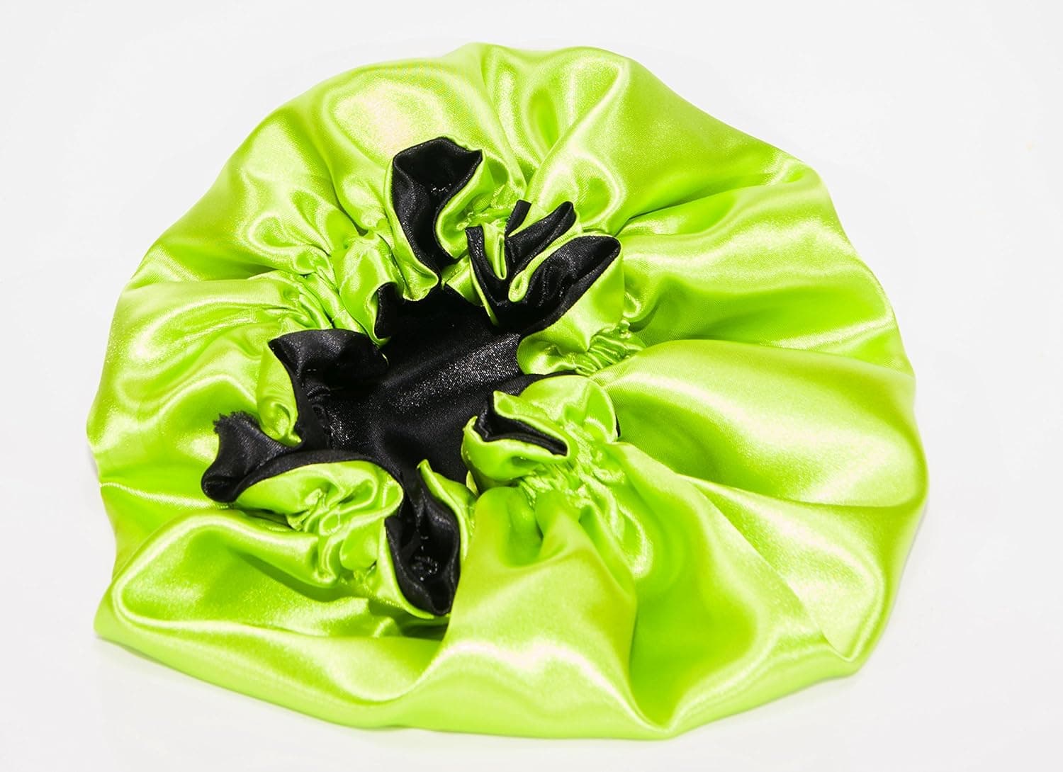 Large, APPLE GREEN 22 Inch Reversible Luxuries Pure Satin Hair Bonnet for Women, Men, Kids & Teens - Used for Dry, Damaged, Colored Safe For All Hair Types - Anti Aging Hair Care