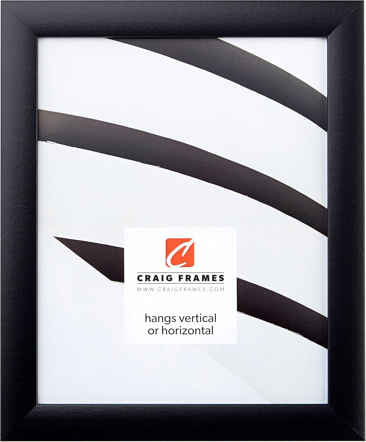 Craig Frames 1WB3BK 23 by 35-Inch Picture Frame, Smooth Finish, 1-Inch Wide, Black