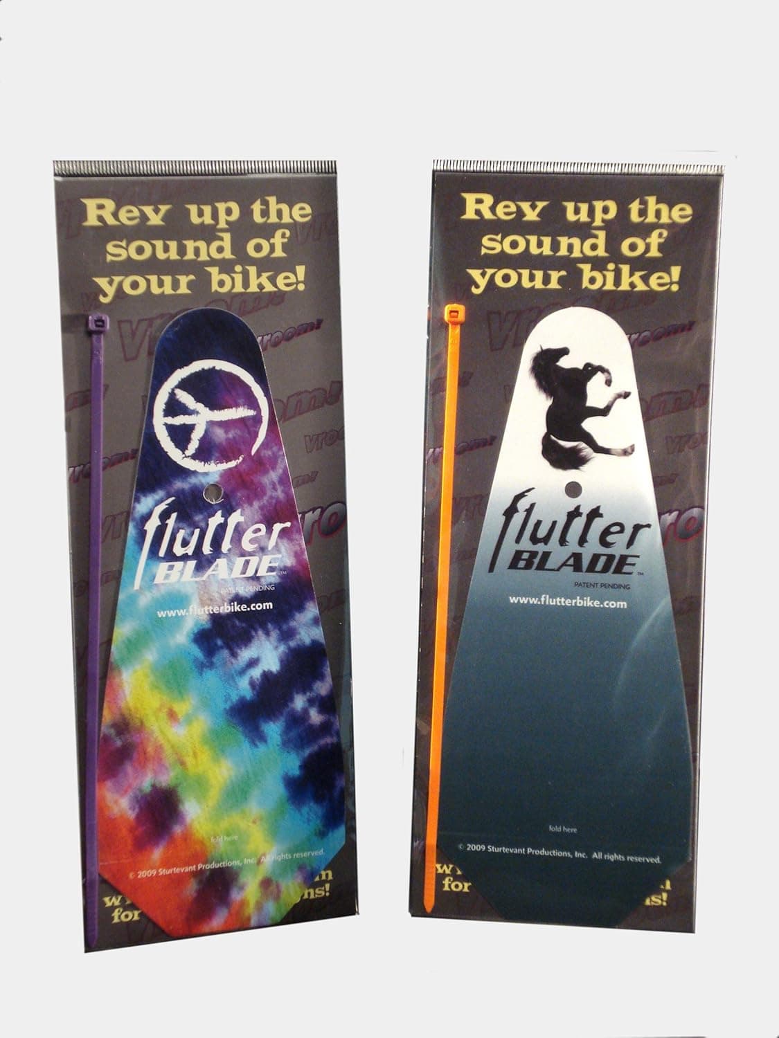 FlutterBlade™ Bicycle Noise Maker (Peace and Horse 2 Pack)