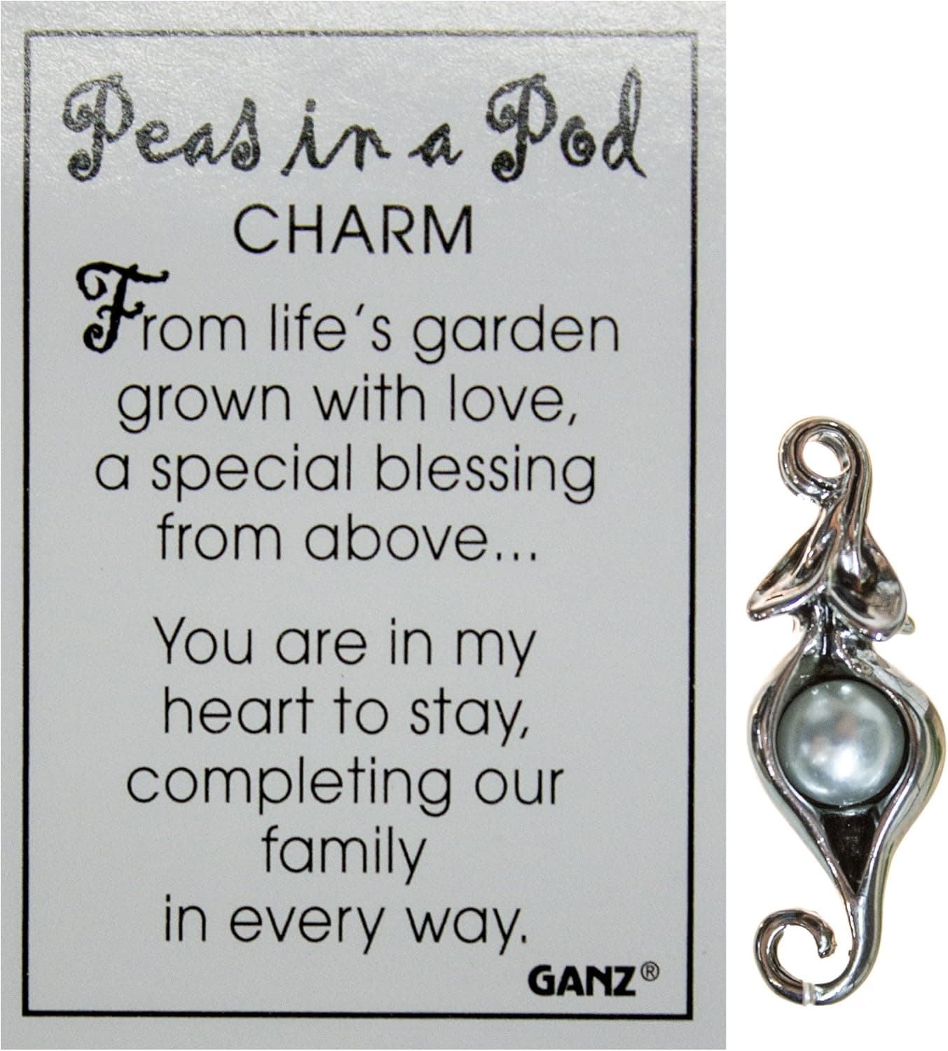 Ganz Peas in a Pod Family Blessing Charm (1 Pea)