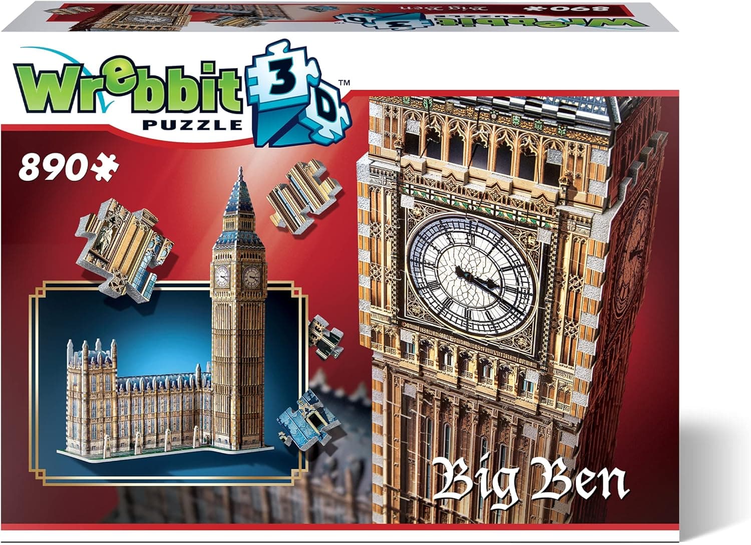 WREBBIT 3D Big Ben 3D Jigsaw Puzzle ( 890-Pieces)