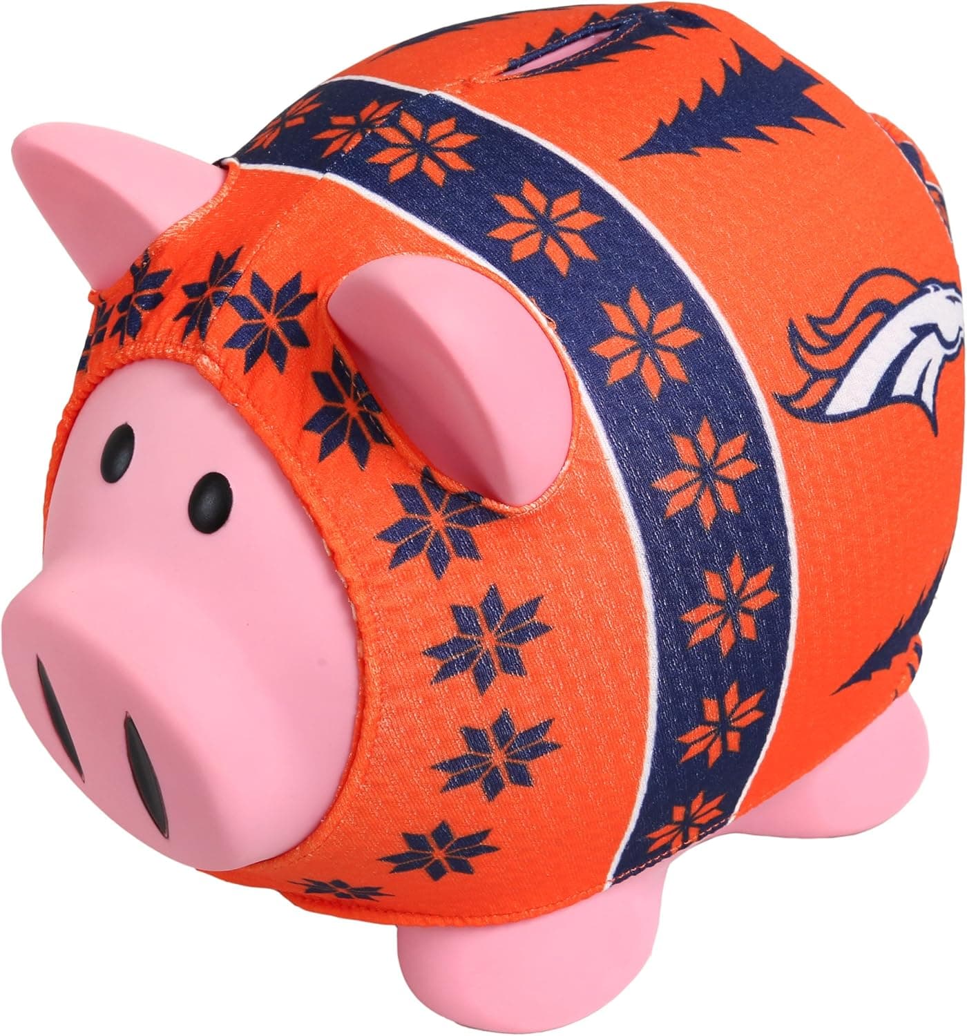 NFL Denver Broncos Sweater Pig Bank, Blue
